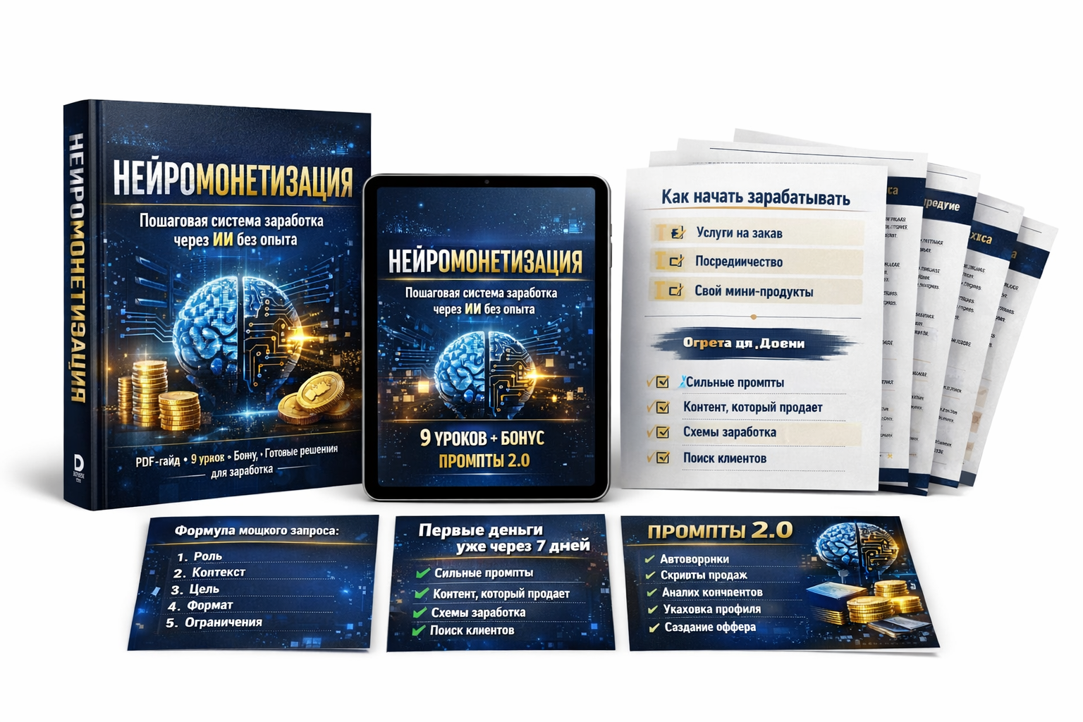 НЕЙРОМОНЕТИЗАЦИЯ: Пошаговая система заработка через нейросети без опыта