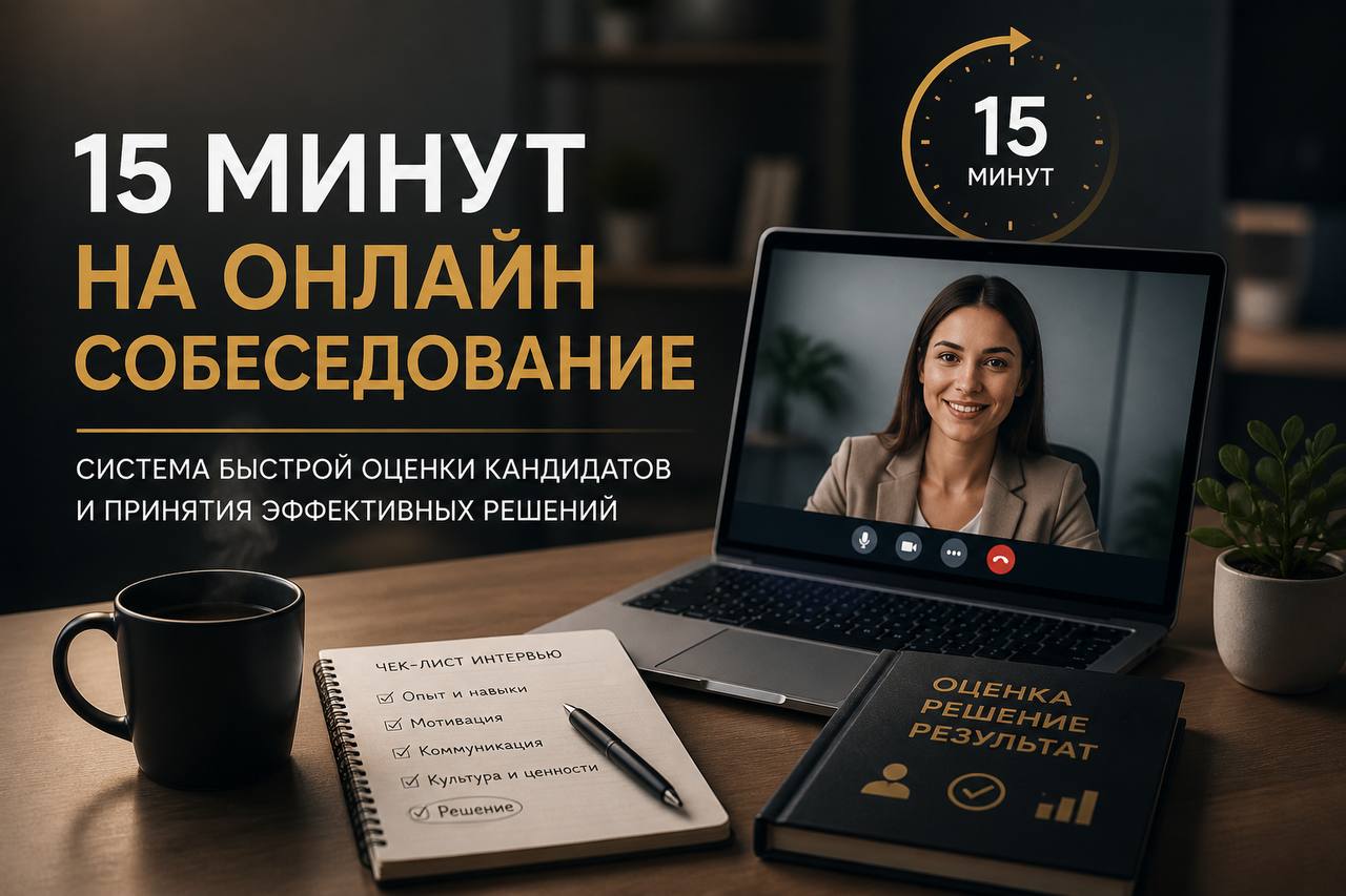 Алгоритм проведение онлайн интервью: Отбор лучших кандидатов за 15 минут