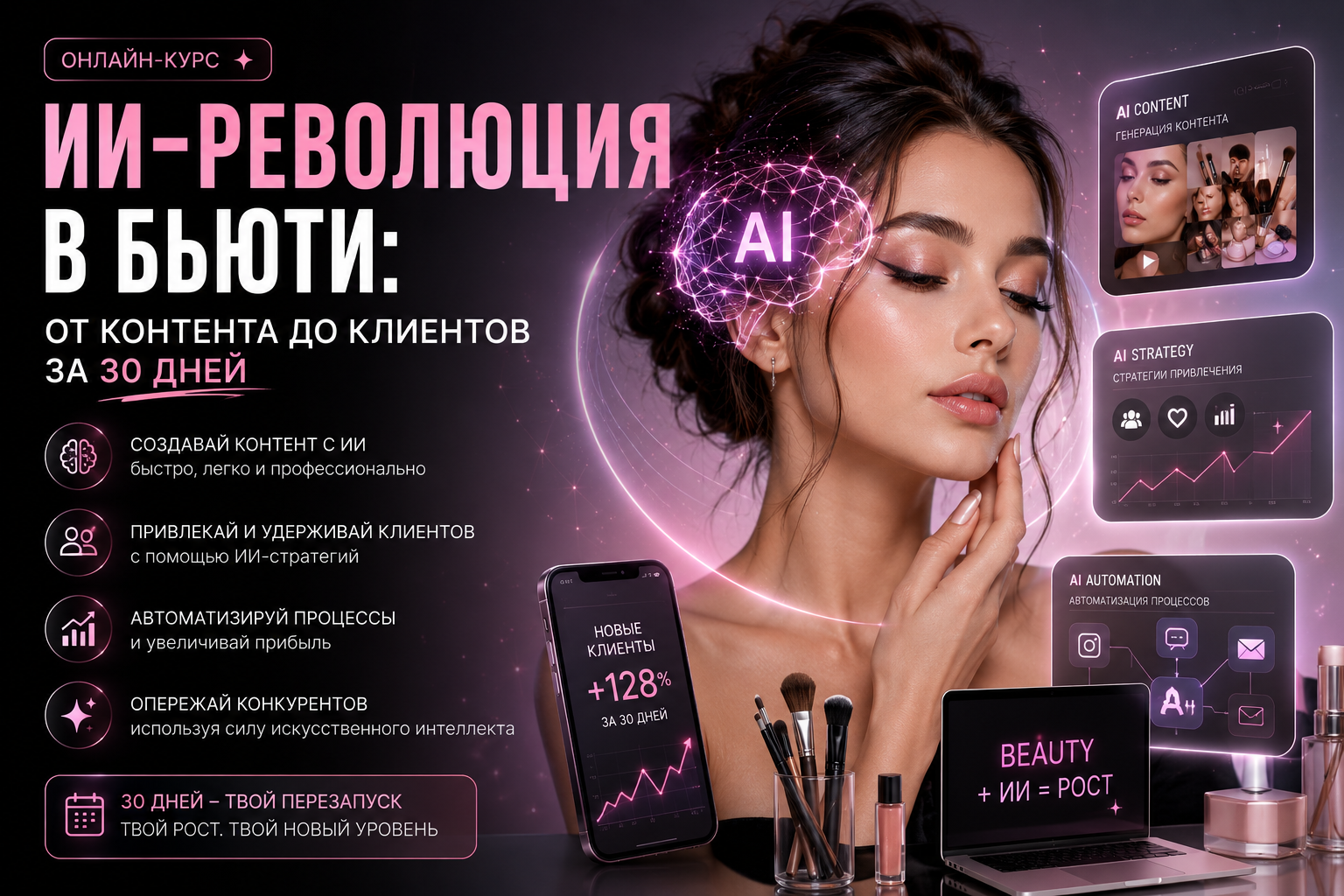 ИИ-Революция в Бьюти: От Контента до Клиентов за 30 Дней