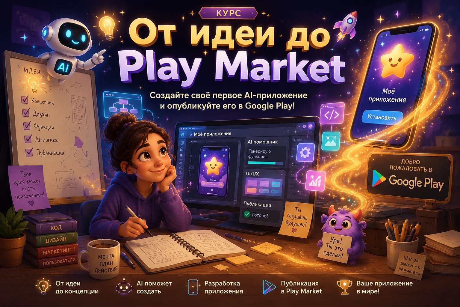 От Идеи до Play Market: Создайте Своё Первое AI-Приложение