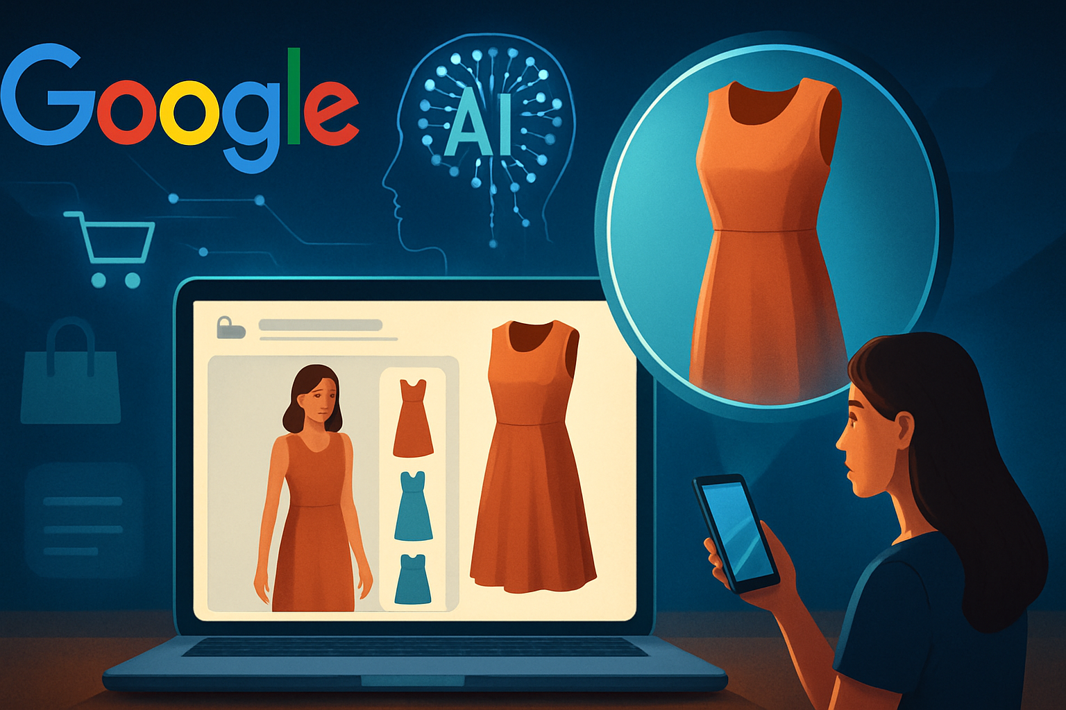 Google revolutioniert Online-Shopping mit KI-gestützter virtueller Anprobe