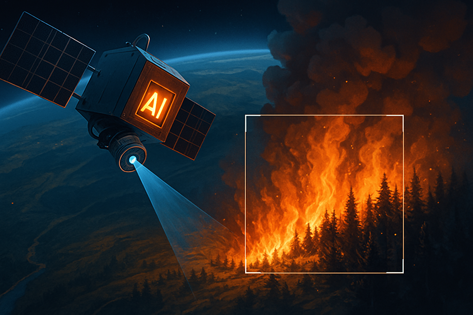 Googles AI-satellitsystem afslører de første billeder af naturbrande