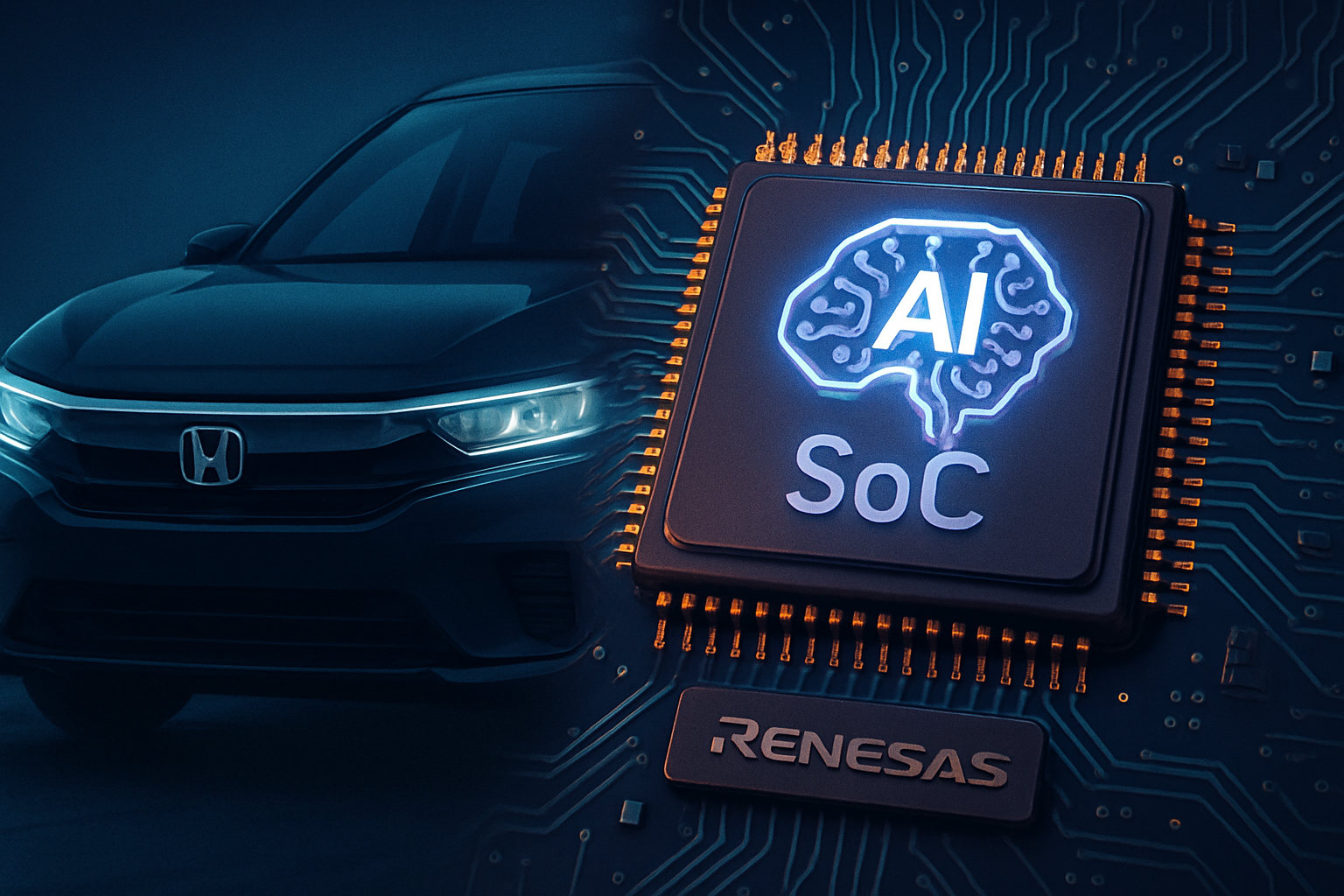هوندا ورينيساس يطوران شريحة ذكاء اصطناعي متقدمة للجيل القادم من السيارات الكهربائية