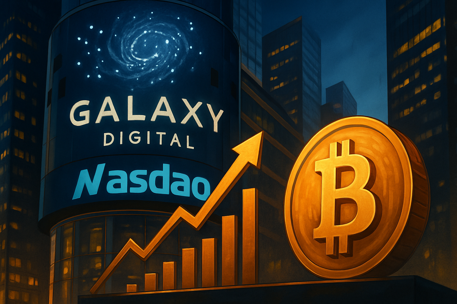 Galaxy Digital estreia na Nasdaq enquanto empresas cripto ganham aceitação em Wall Street