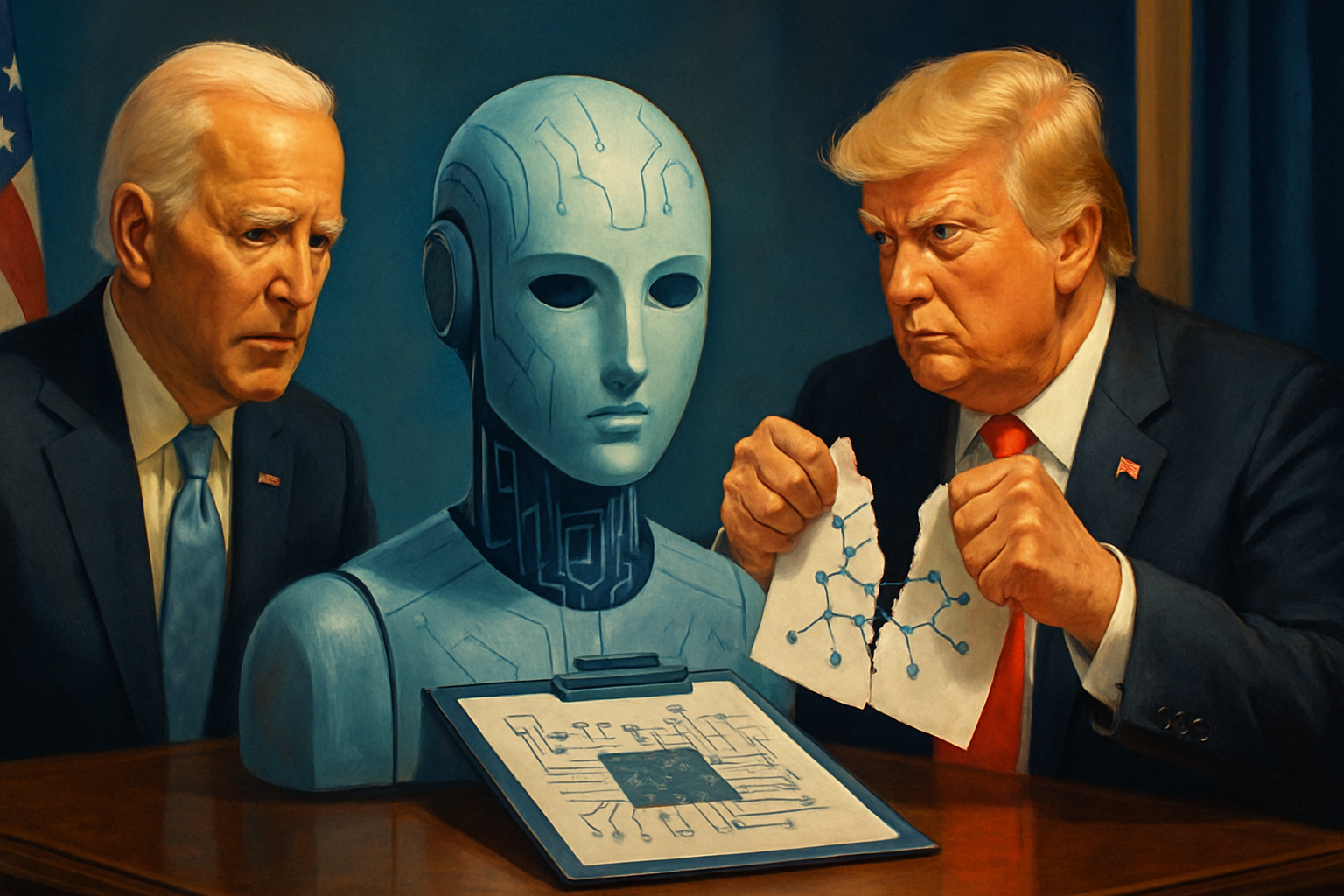 Trump elimina los controles de exportación de chips de IA de Biden