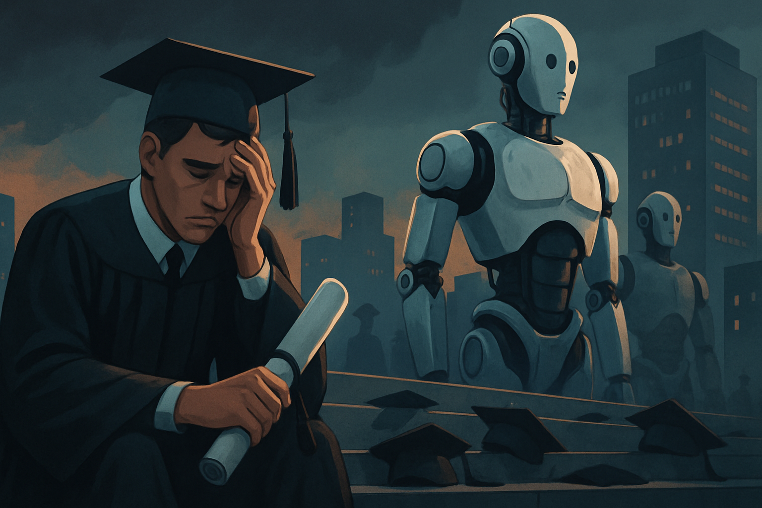 Automatizarea prin Inteligență Artificială Alimentează Șomajul Record în Rândul Absolvenților de Facultate
