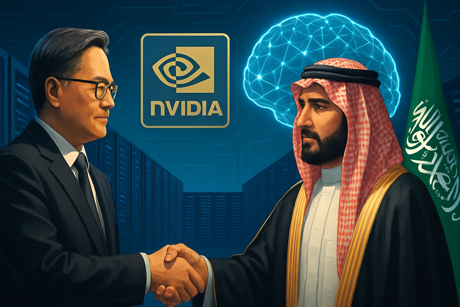 NVIDIA încheie un acord uriaș pentru cipuri AI Blackwell cu Arabia Saudită