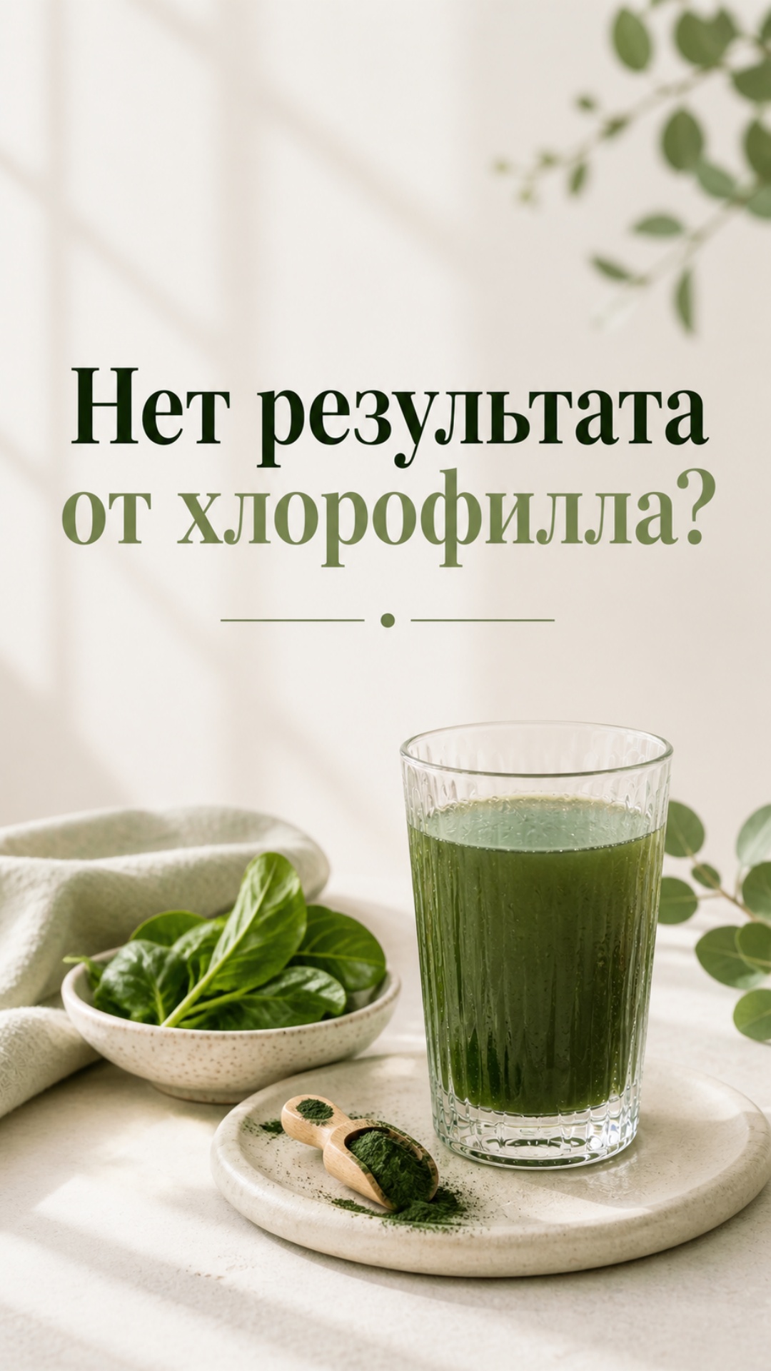 Плавная кинематографичная анимация в стиле wellness-reels.
Камера медленно приближается к стакану...