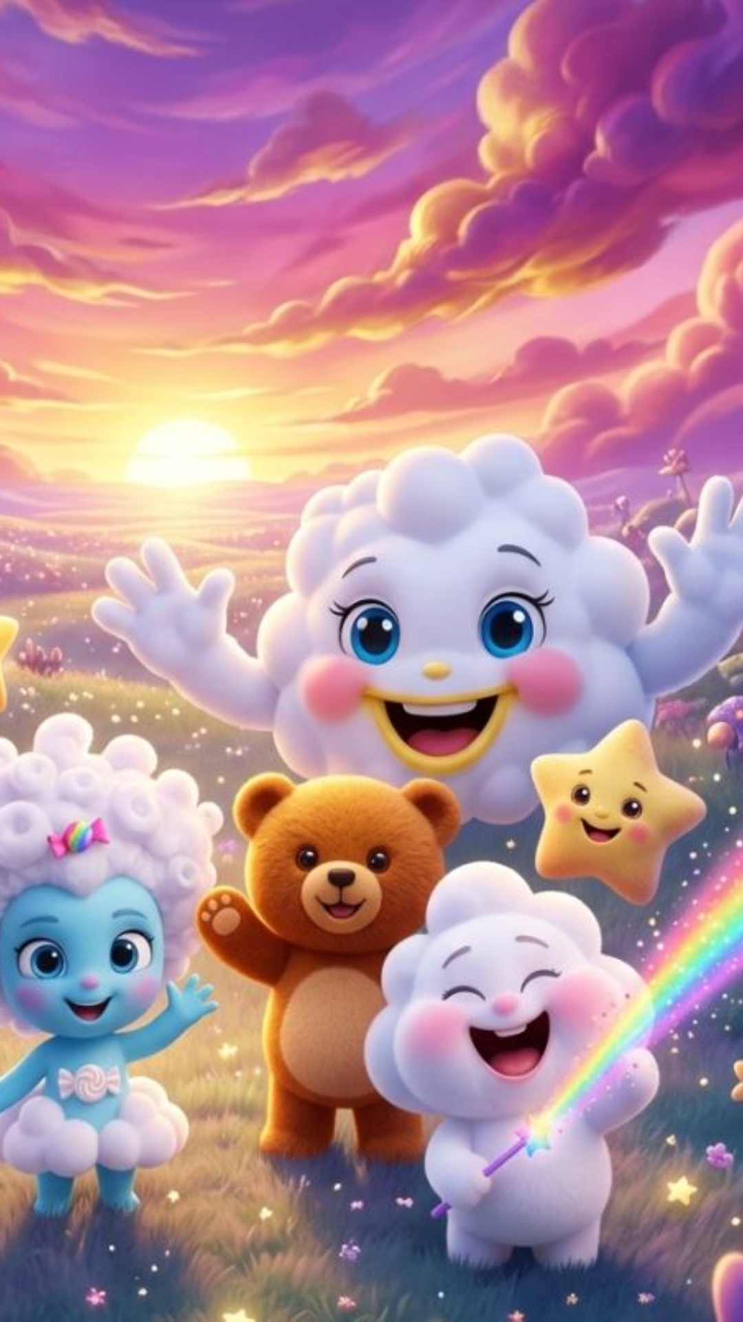 Saludan a la cámara, brillos magicos , movimiento adorable. Pixar, Disney animation, friendship, ...