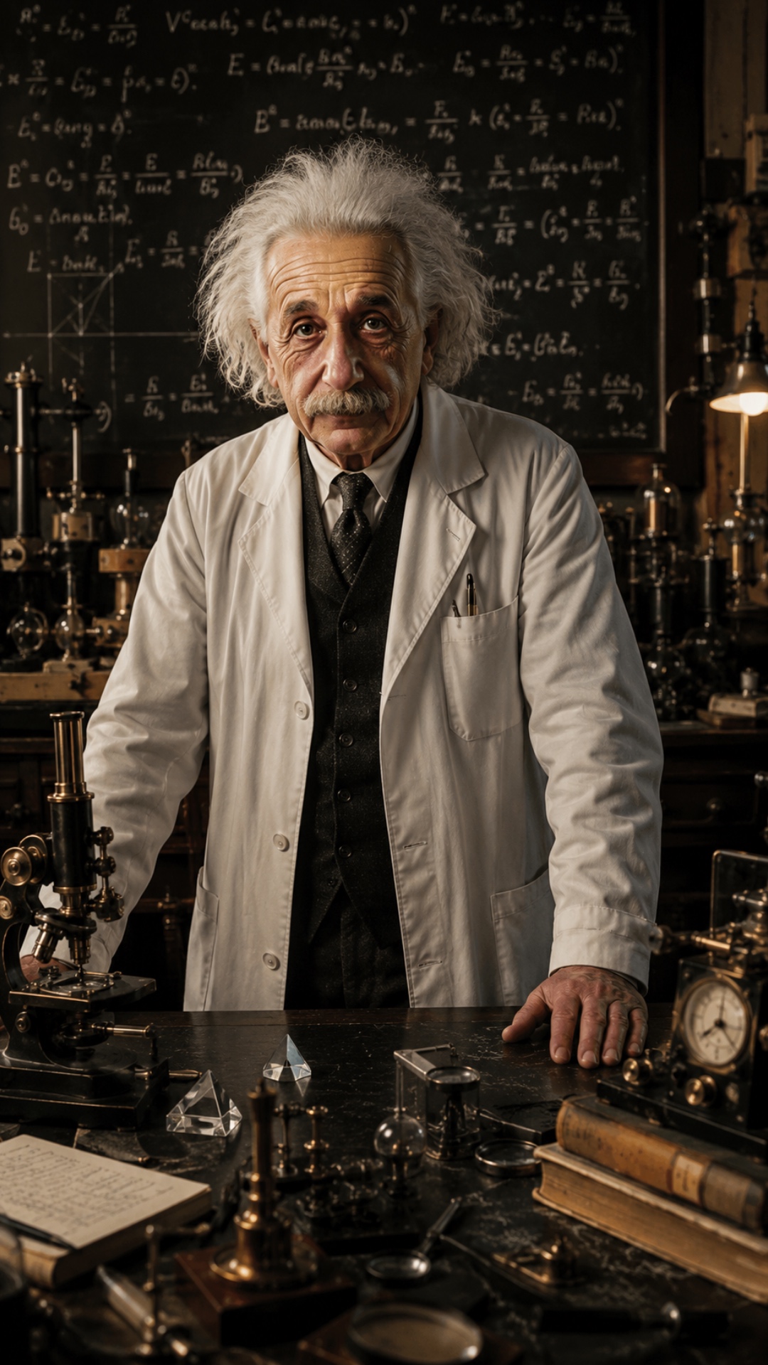 A man in a laboratory looks straight into the camera.

He calmly says:

“I’M A SCIENTIST. I DON’T...