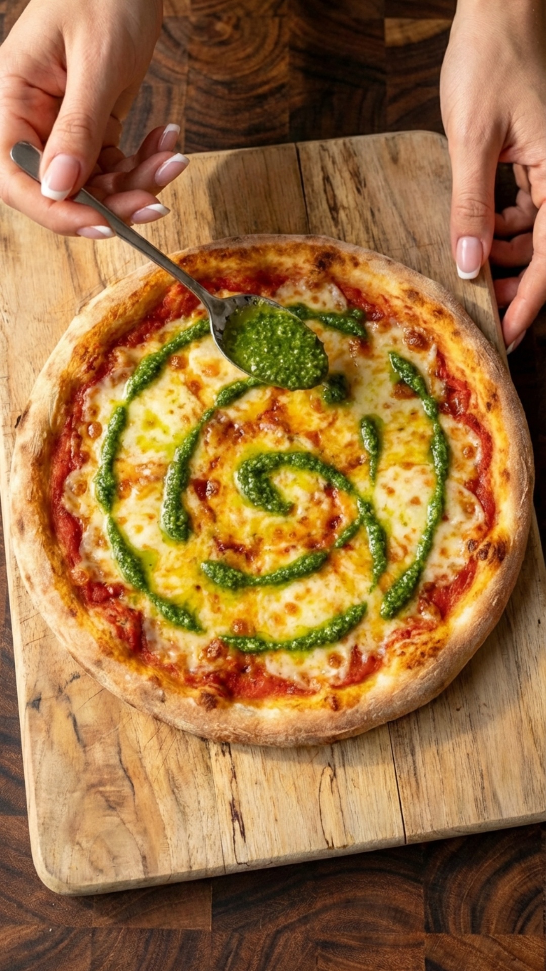 Pizza being pulled apart into pieces by invisible forces, cheese stretching and snapping, crumbs ...