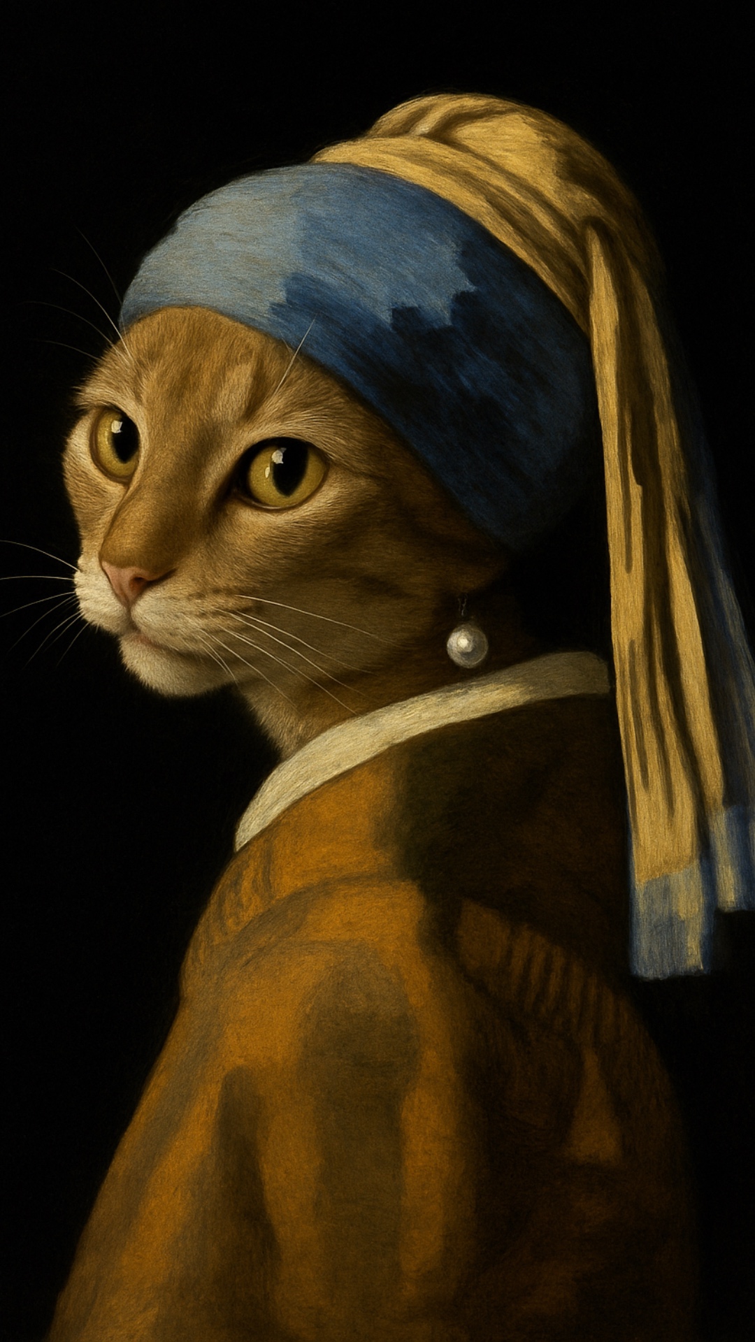 Lighting: soft Rembrandt-style glow, directional from top left.

Texturing: visible oil brush str...