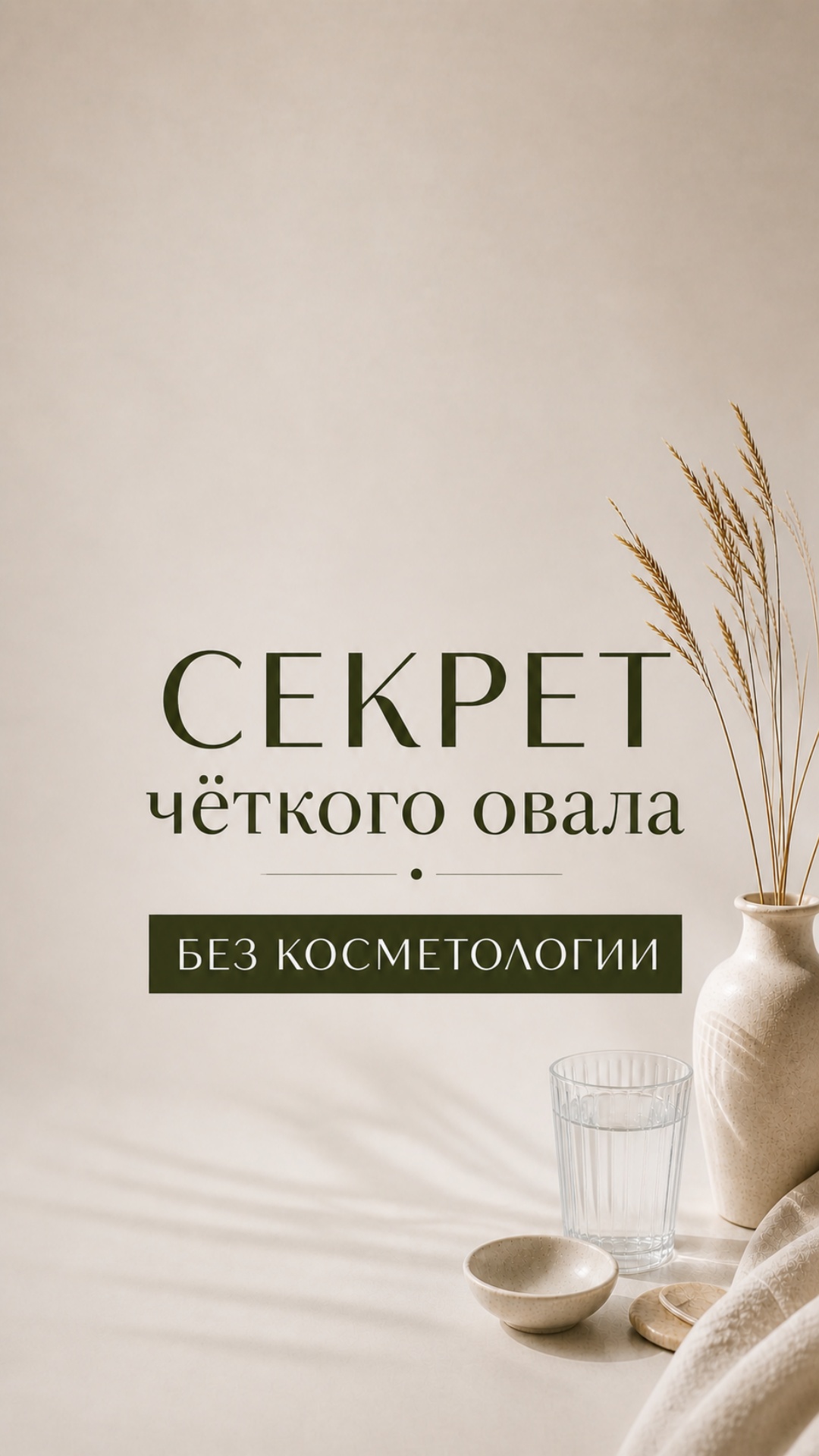 Минималистичная эстетичная сцена в бежевых тонах, мягкий естественный свет, интерьер в стиле slow...