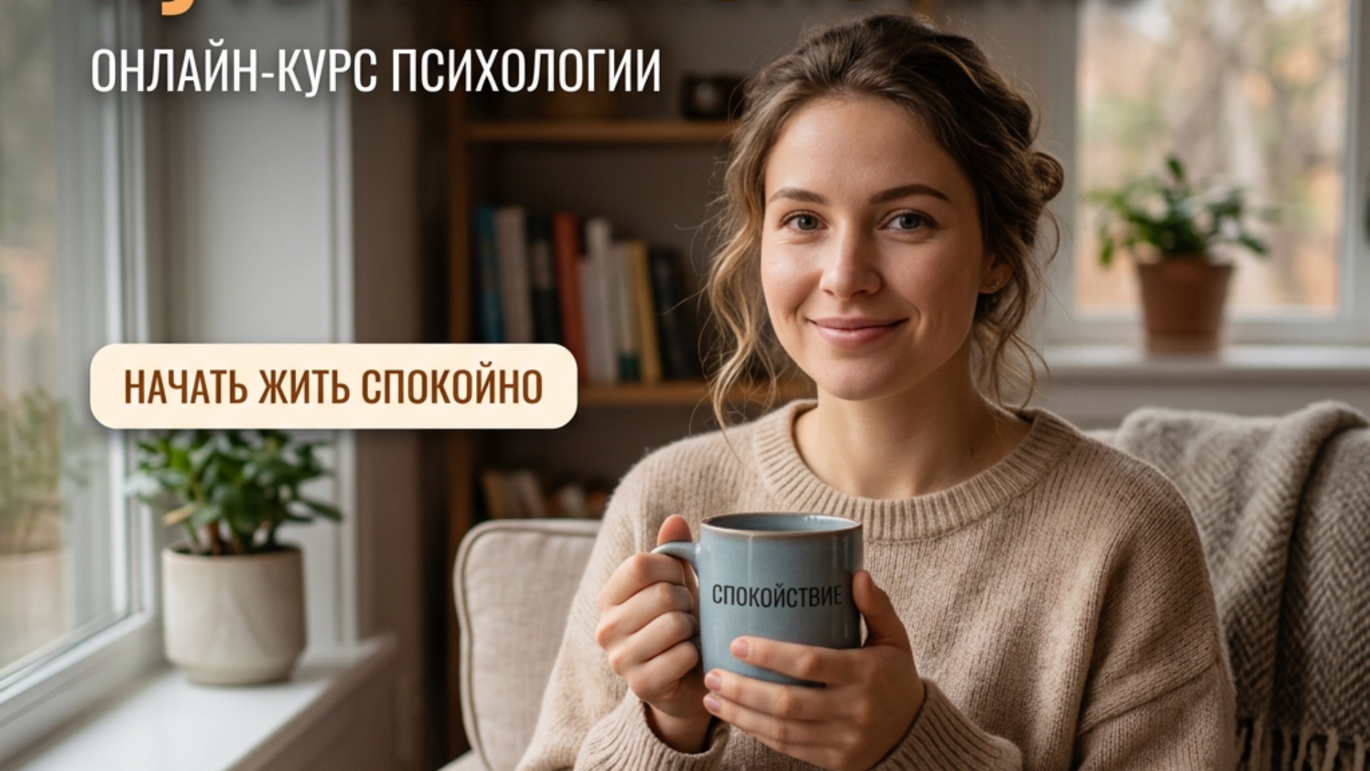 создай обложку для курса по психологии на тему тревожность что бы хотелось перейти посмотреть. пу...