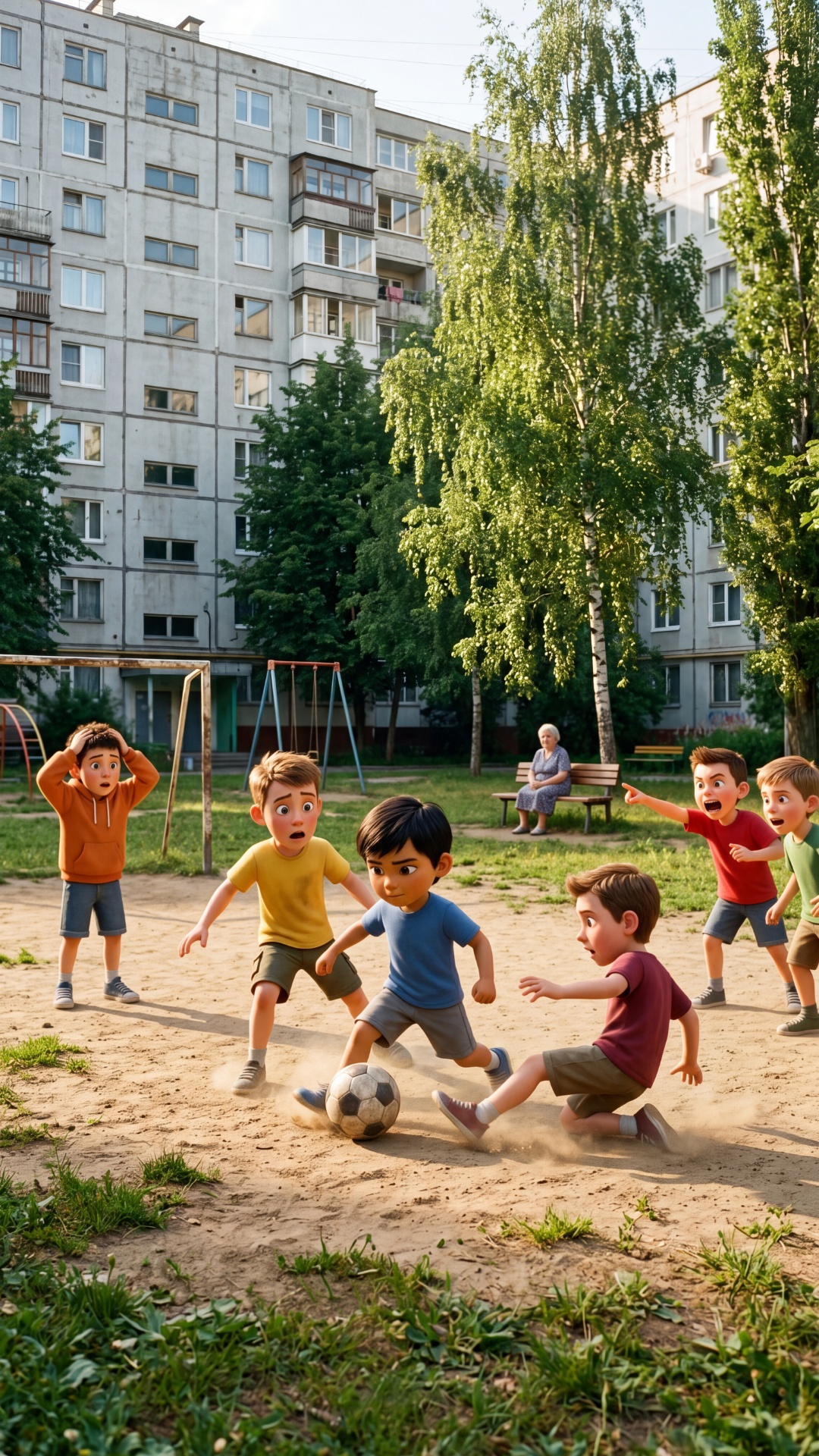 Cinematic animated video, 70% Pixar style, 30% realism.

Use attached image as reference.

Moscow...