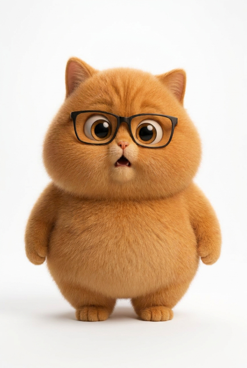 Vitaliy_Romadanov_same_exact_ginger_cat_character_full_body_paws_down_white_back_9573277d-0cf2-41...