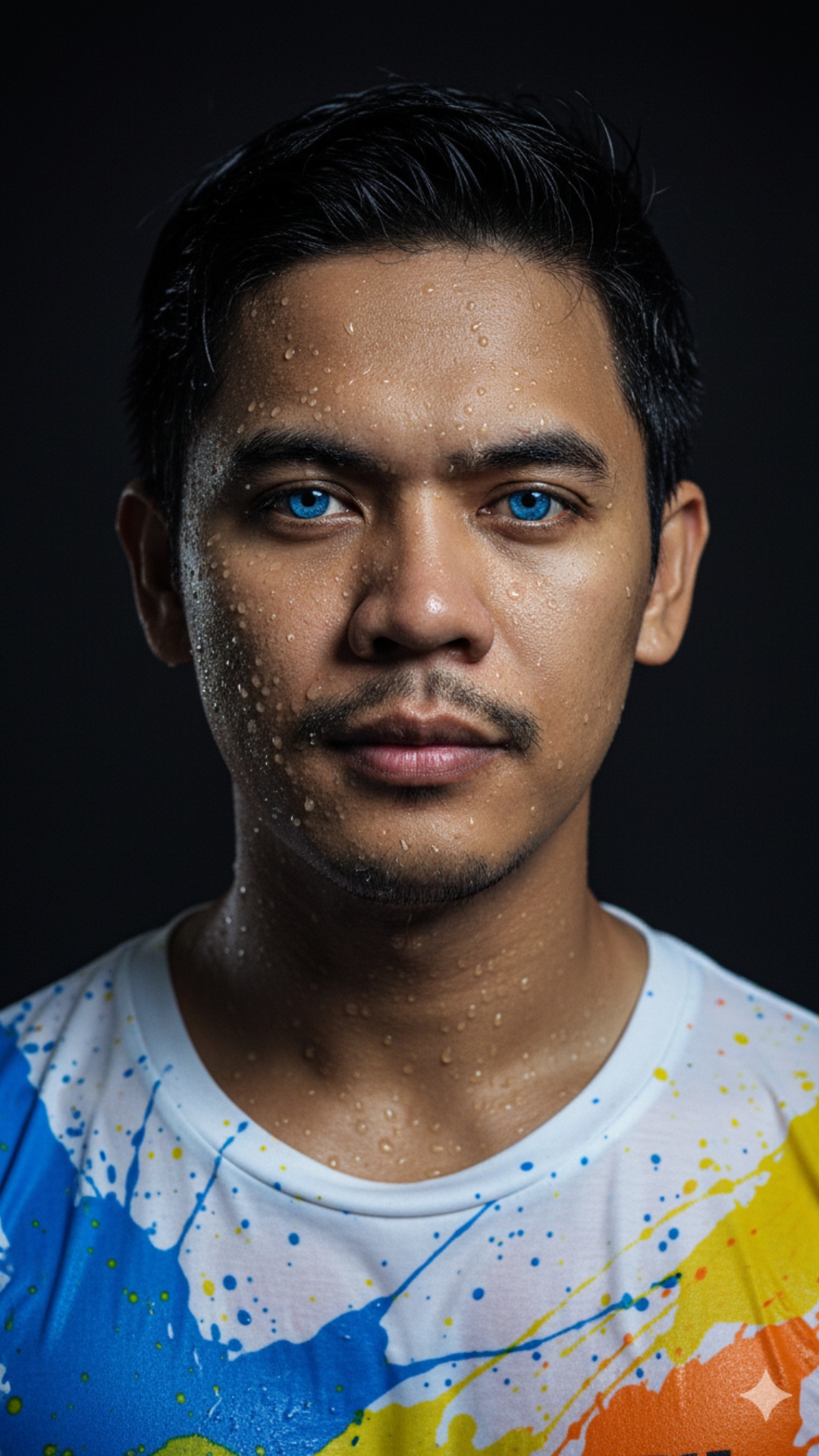 Zoom in mata kanan orang pada gambar pertama dengan cepat sampai transisi ke gambar kedua kemudia...
