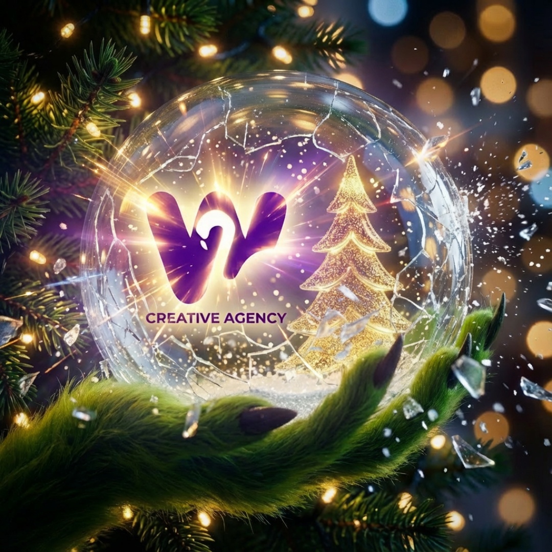Animate the provided image. The cracked glass snow globe continues to break apart in slow motion....