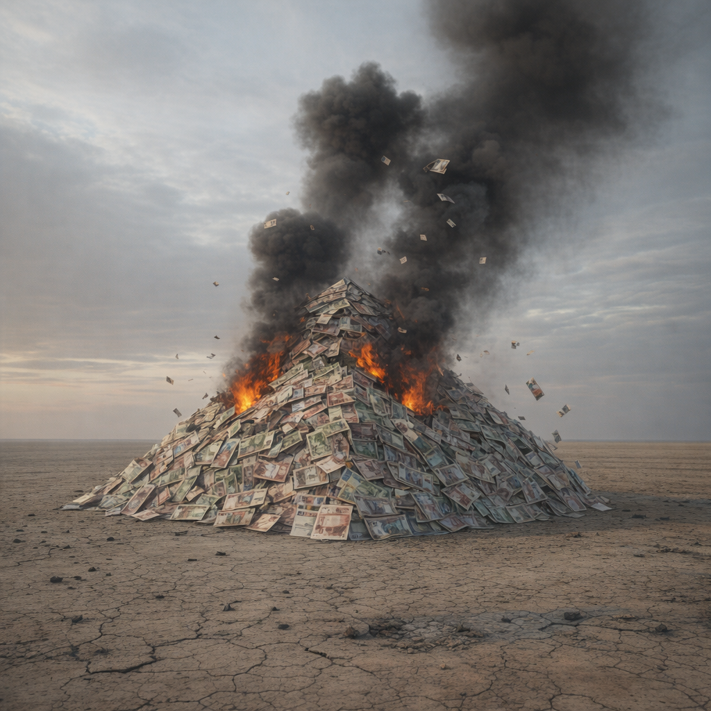 edited-a-huge-pile-of-russian-ruble-banknotes--two-billion--turns-into-smoke-and-disappears--meta...