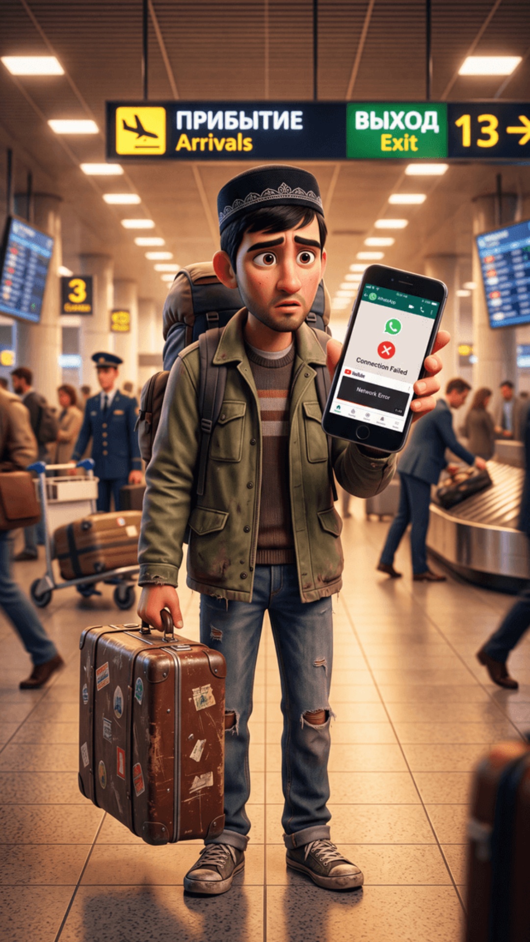 70% Pixar 3D animation 30% cinematic 4K, 9:16.
USE THIS IMAGE AS STYLE, CHARACTER AND LOCATION R...