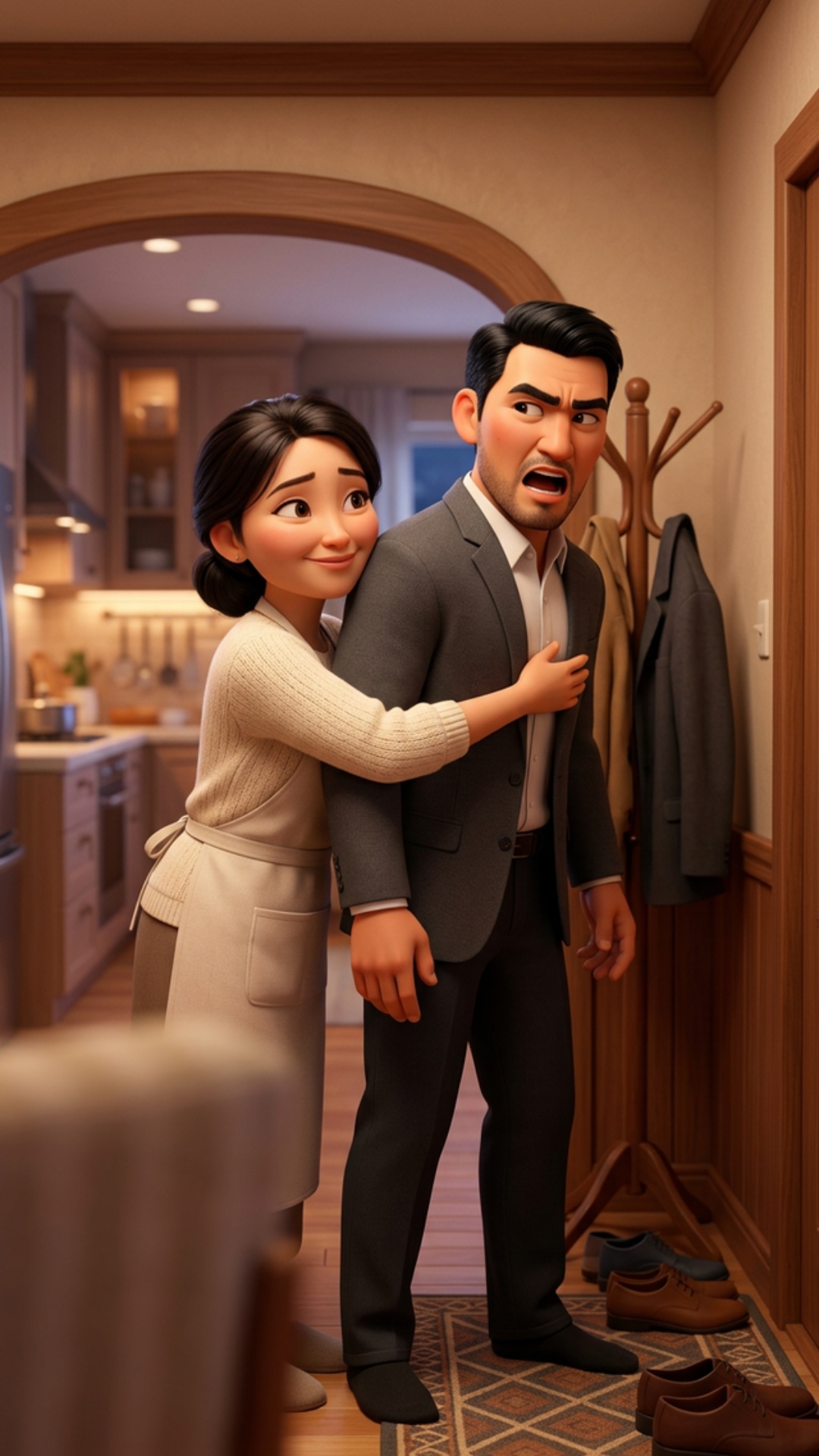 Vertical 9:16, Pixar-style 3D animation, 80% stylized 20% cinematic realism, vibrant saturated co...