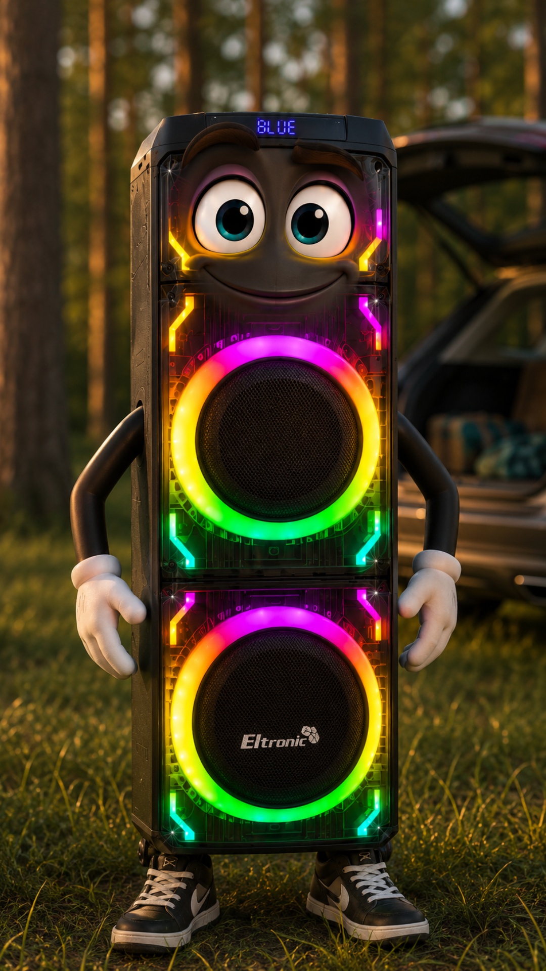 Оживи исходное крупное изображение колонки Eltronic 20-22.

В кадре находится строго одна оживлён...