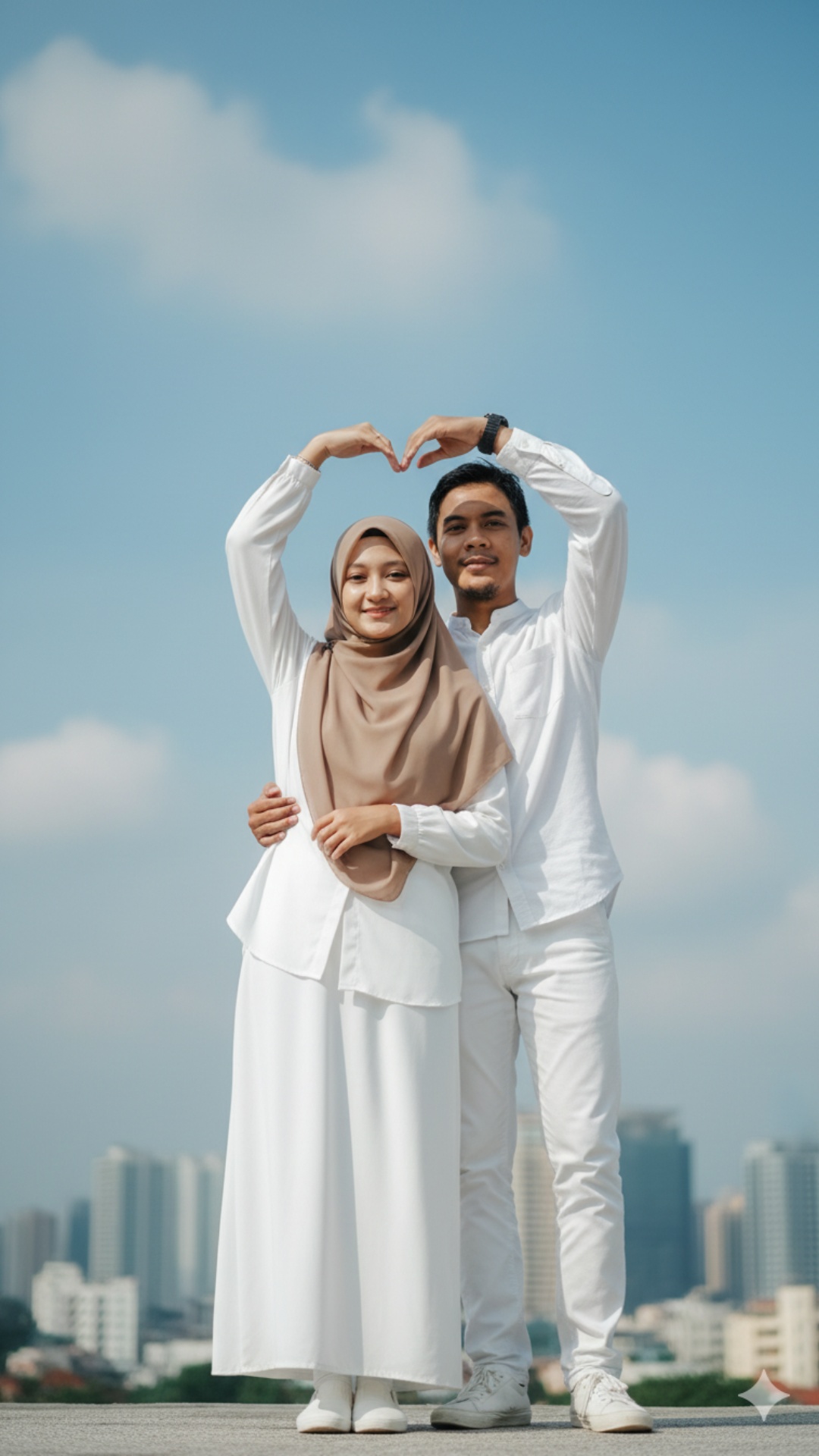 Subjek mulai menari bersama dengan gerakan berirama yang percaya diri, menggeser tubuhnya dengan ...