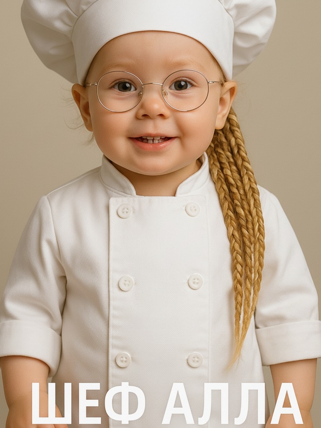 Subject: Chef Alla and Evgeny 
Context: A kitchen setting
Action: Chef Alla shows and explains to...