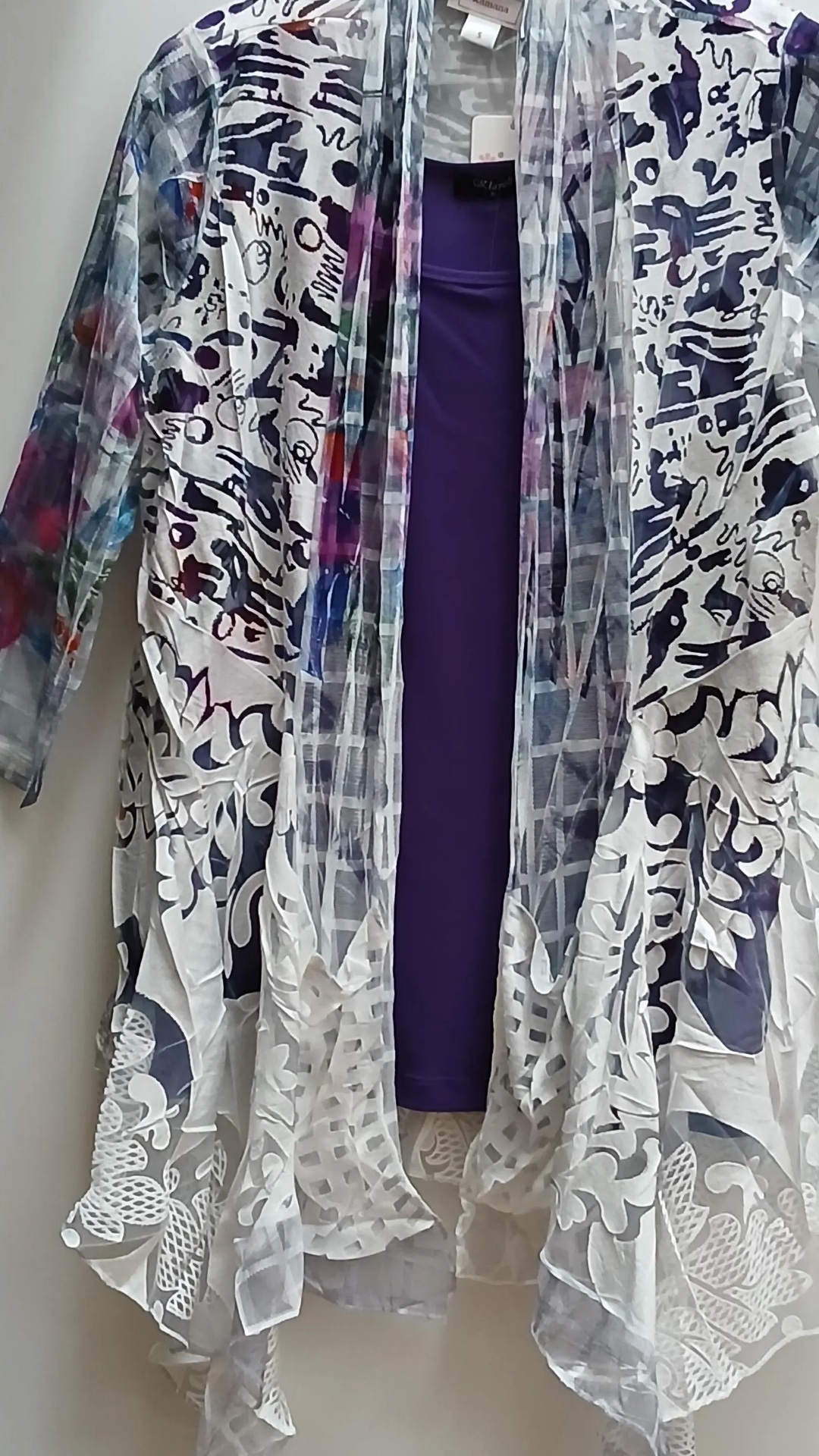 put this exact garment onto a gorgeous woman over 35.  have her hold out so can see that it is tr...