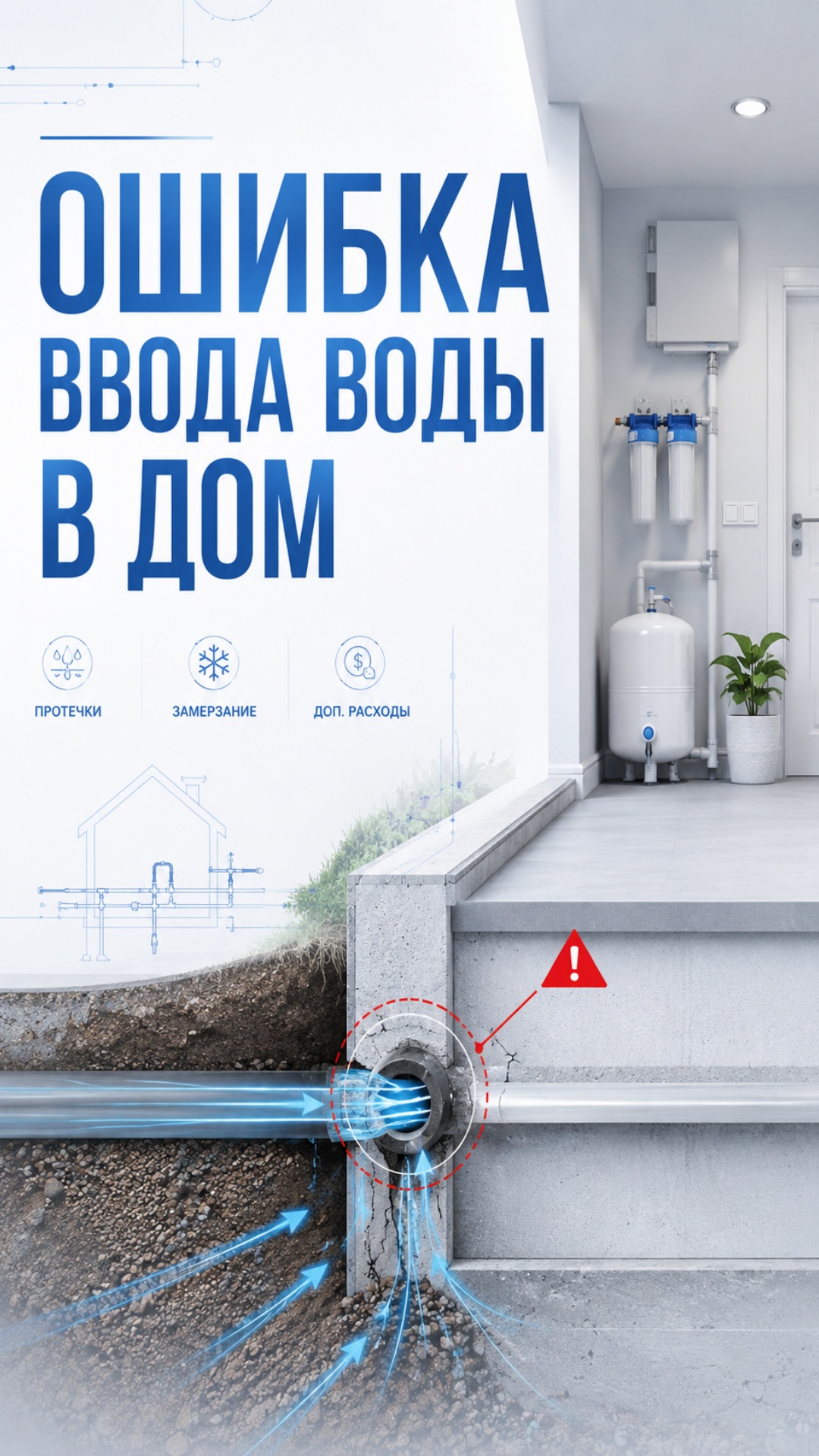 Анимируй постер в формате 9:16, сохрани исходный текст, композицию и бело-голубой premium enginee...