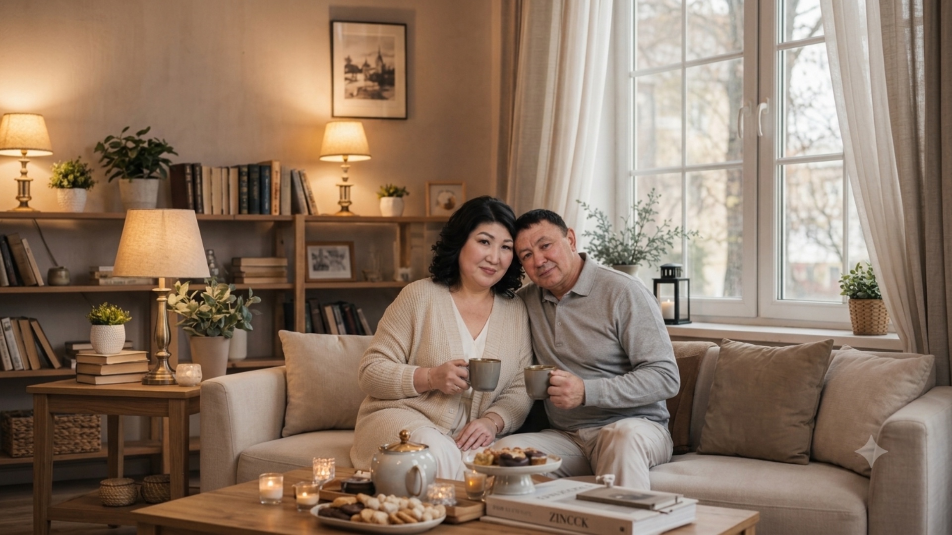 High-quality cinematic 4K video. The couple strictly maintains their exact original faces and clo...