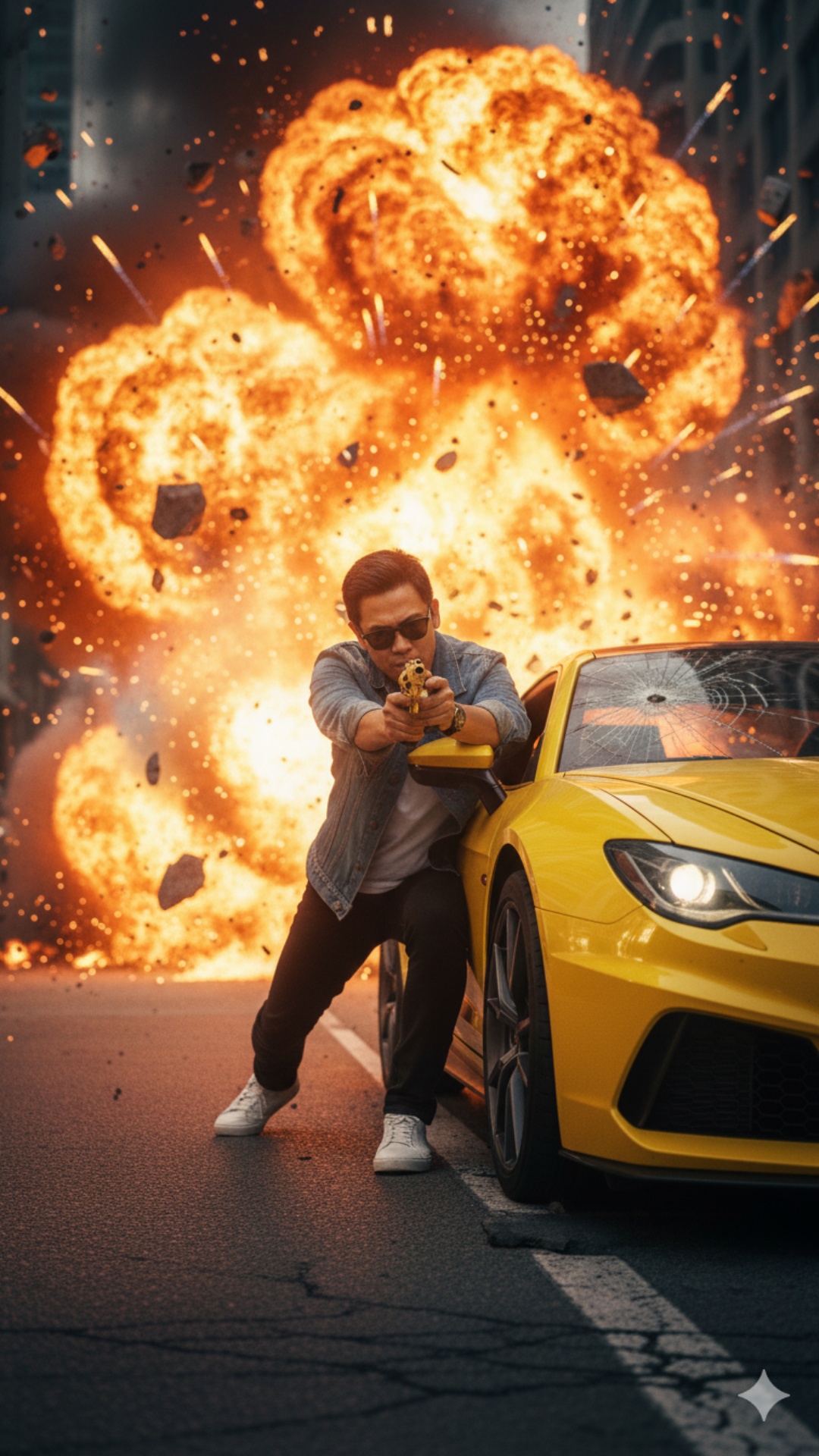 {
  "prompt": {
    "title": "Hollywood Action Sequence - Explosion Aftermath Shootout",
    "dur...