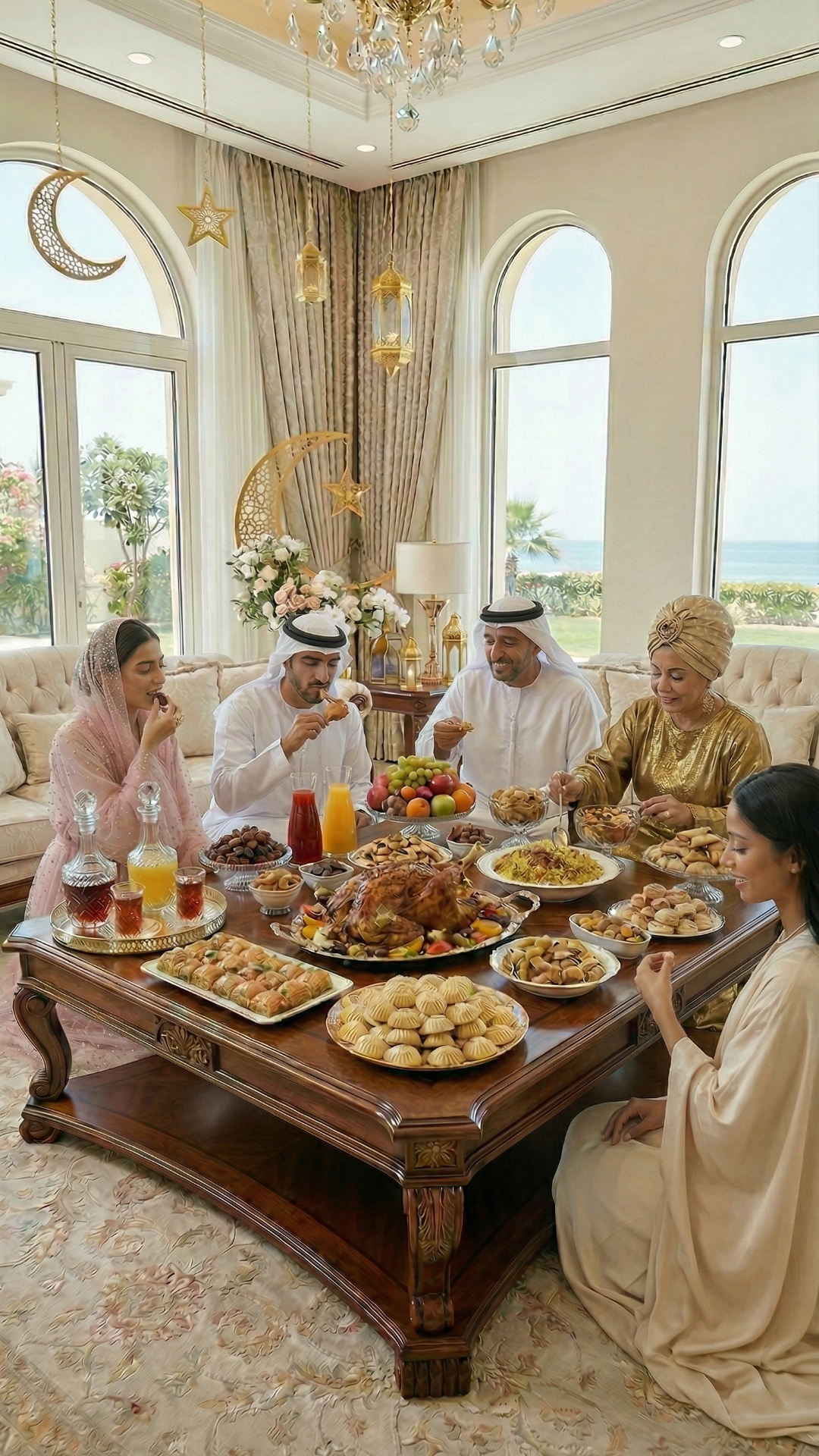 all the family enjoys the food