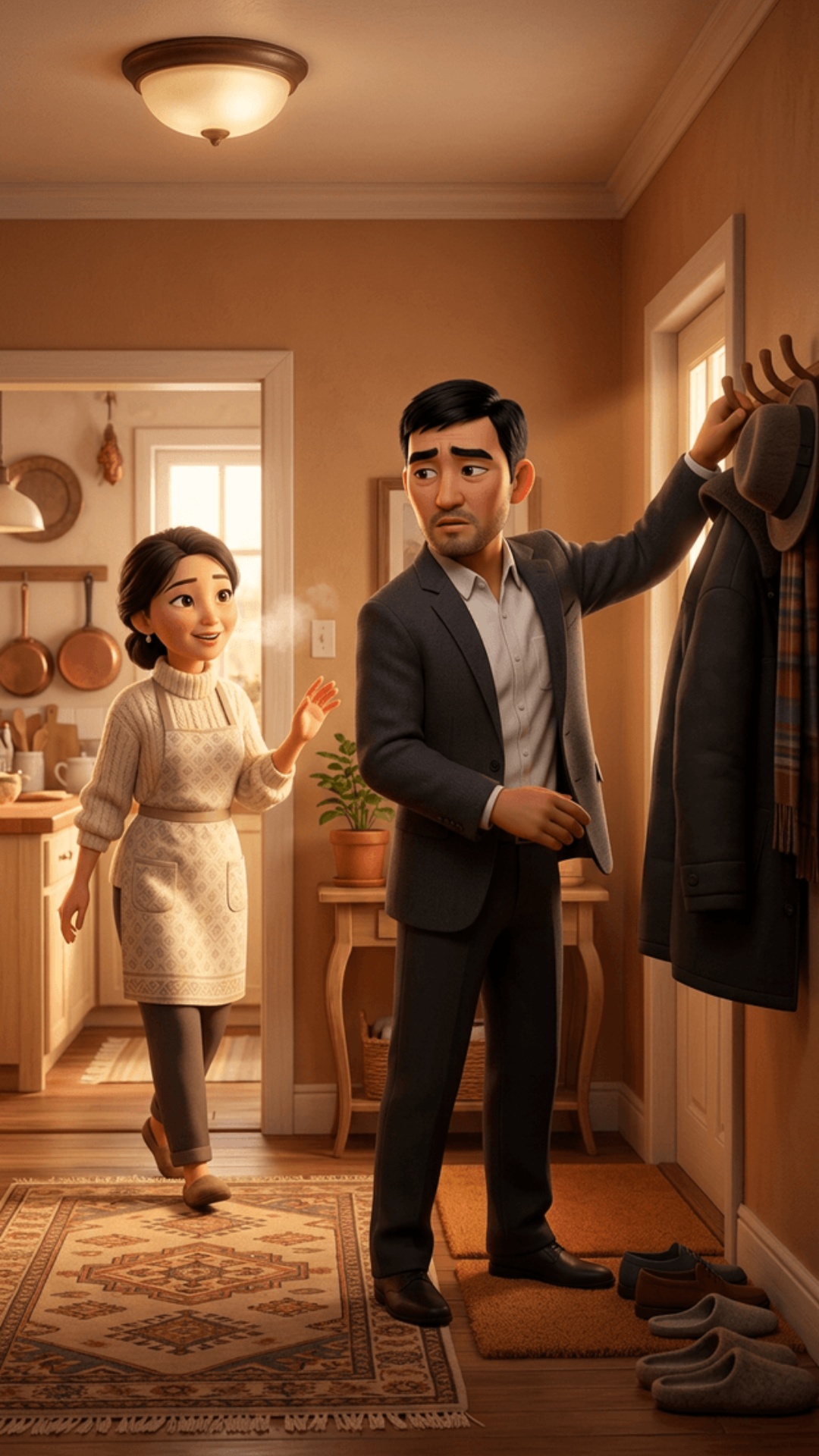 Vertical 9:16, Pixar-style 3D animation, 80% stylized 20% cinematic realism, vibrant saturated co...