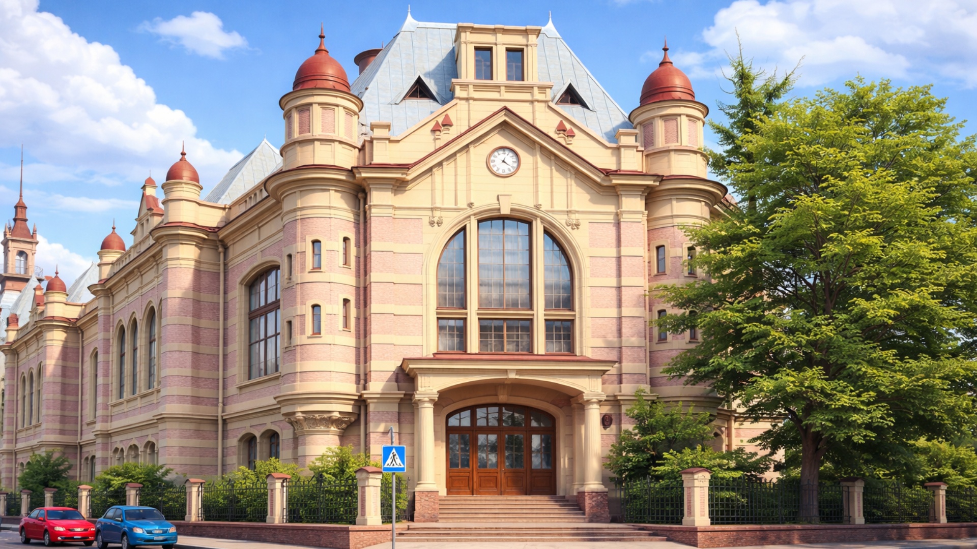 Сгенерируй как с разных ракурсов показывается университет ЛЭТИ 1 корпус