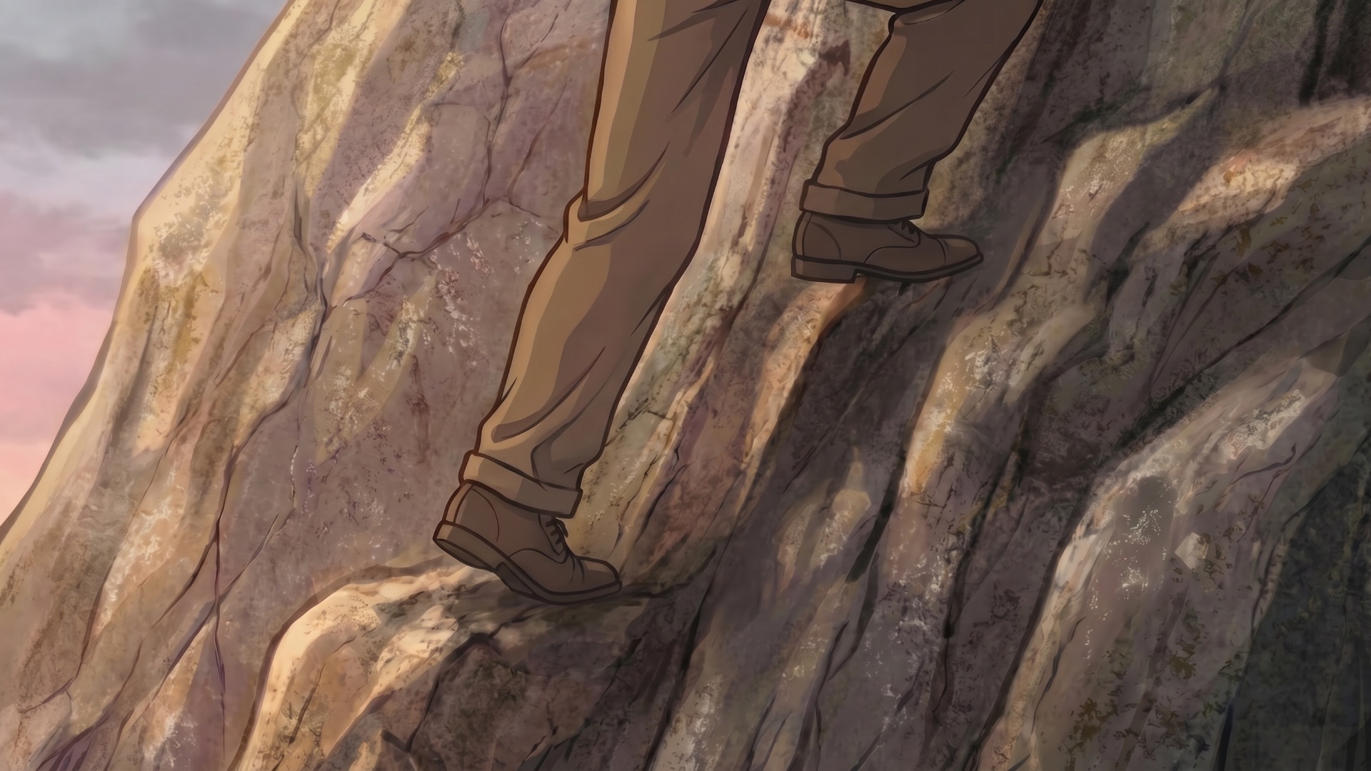 cinematic close-up shot of legs and feet, 16:9 aspect ratio, ultra detailed 4k, 4 seconds duratio...
