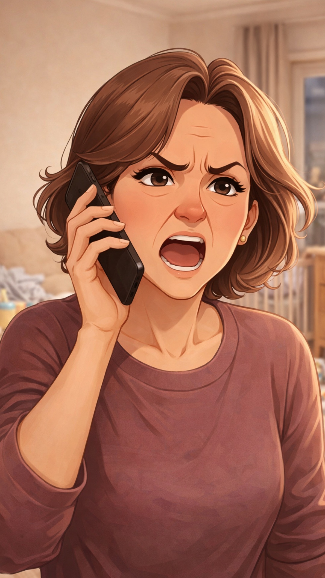 On-screen dialogue (characters speak with lip-sync): Zebka : женский раздраженный голос:
— Ты неп...