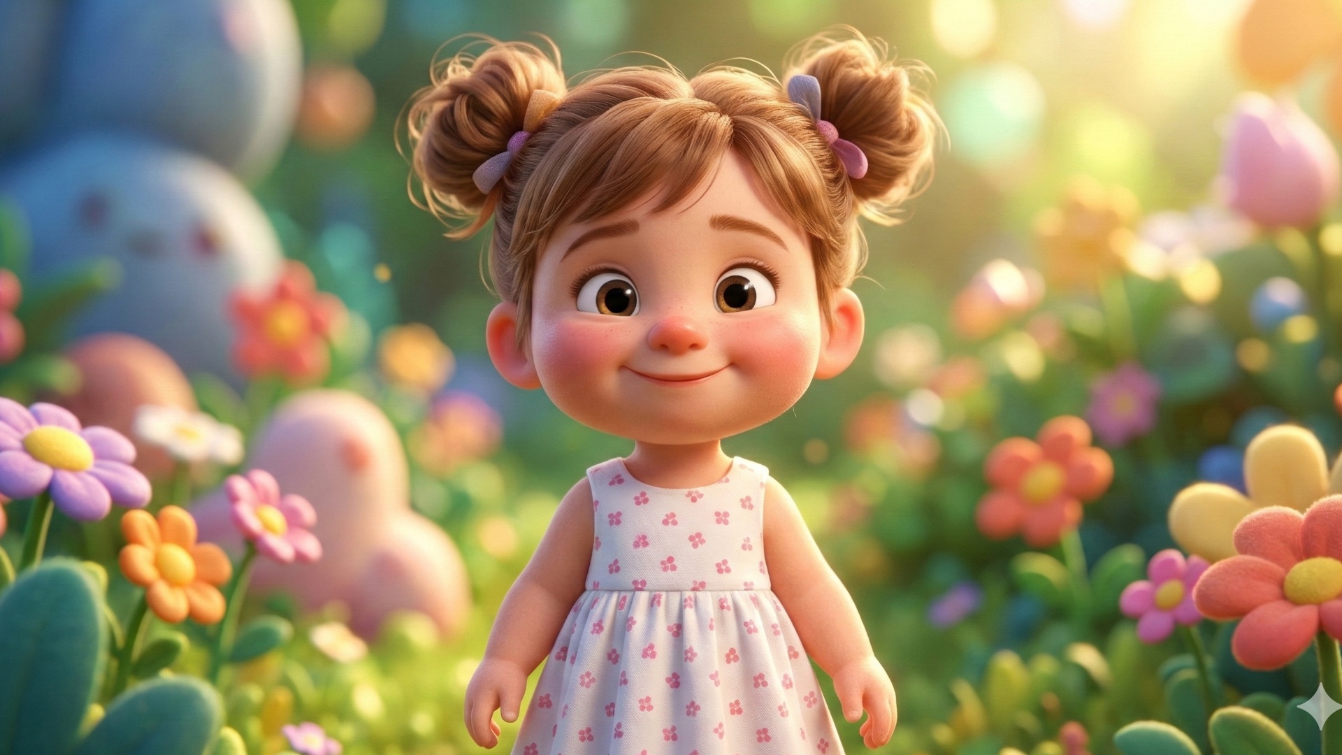 Full body shot of the doll, showing her feet and the jump rope hitting the floor. Cinematic wide ...