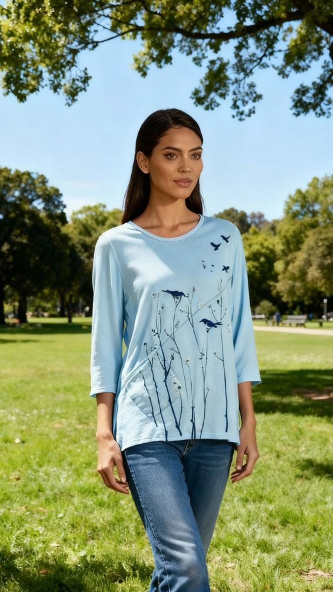 Make the birds fly off shirt and then back on in same position
