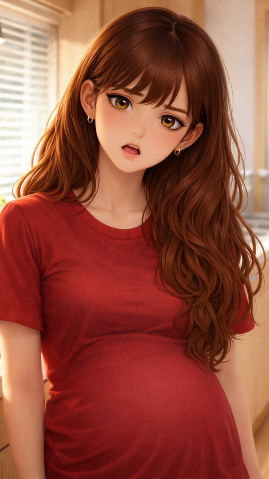 On-screen dialogue (characters speak with lip-sync): Anna (voice: Мягкое, мелодичное сопрано с не...