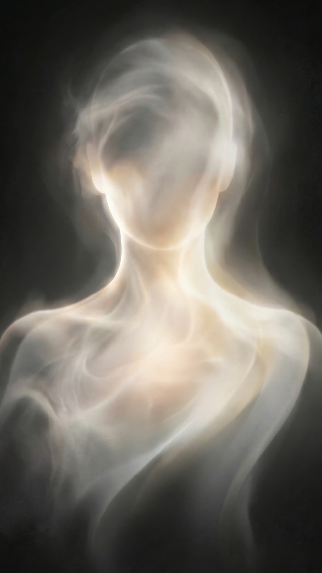animate only the existing image, keep the original light figure exactly the same, no new characte...