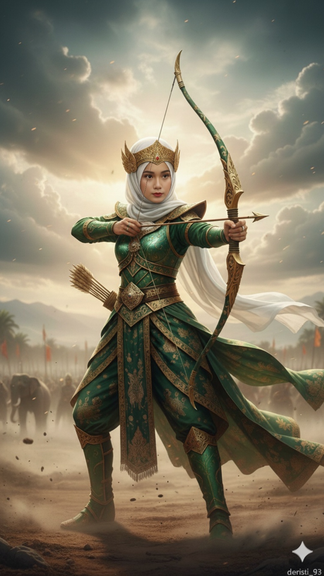 {
  "version": "Hailuo-02",
  "input": {
    "prompt": "Cinematic short video of a Javanese warri...