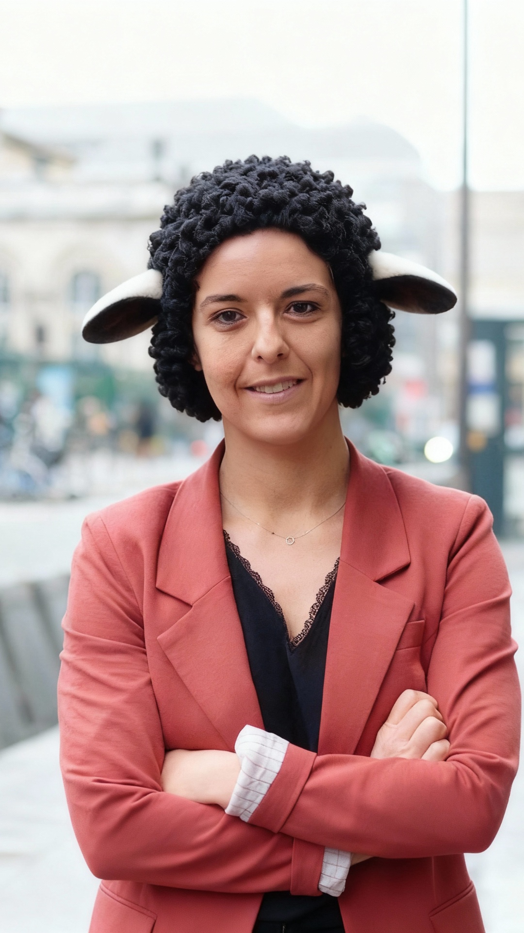 this girl morphing into a sheep