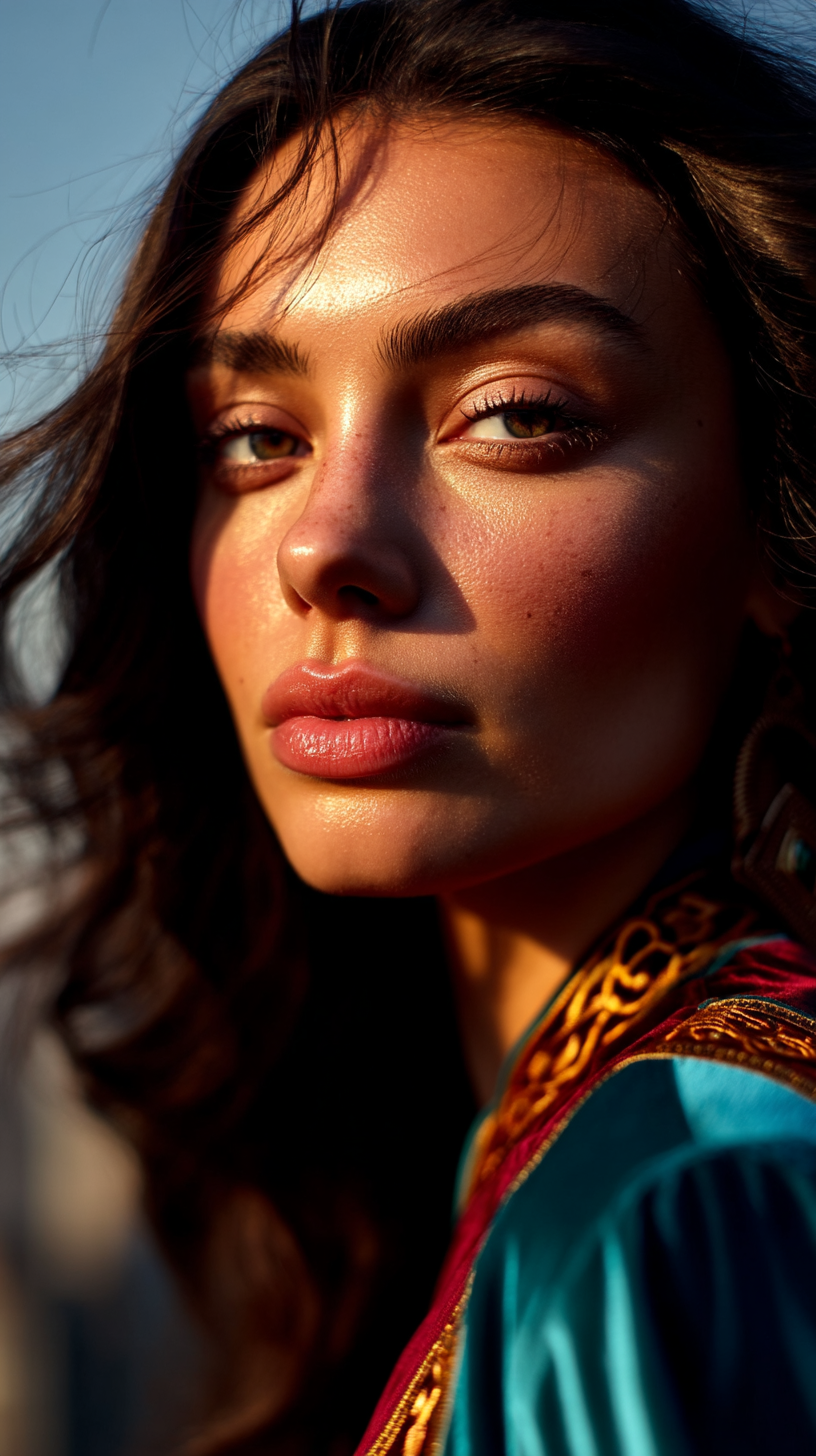 Nerish_Close-up_portrait_of_Azerbaijani_woman_soft_golden_lig_15b5c8bb-4cd6-42df-b9c4-057ddd48fea...
