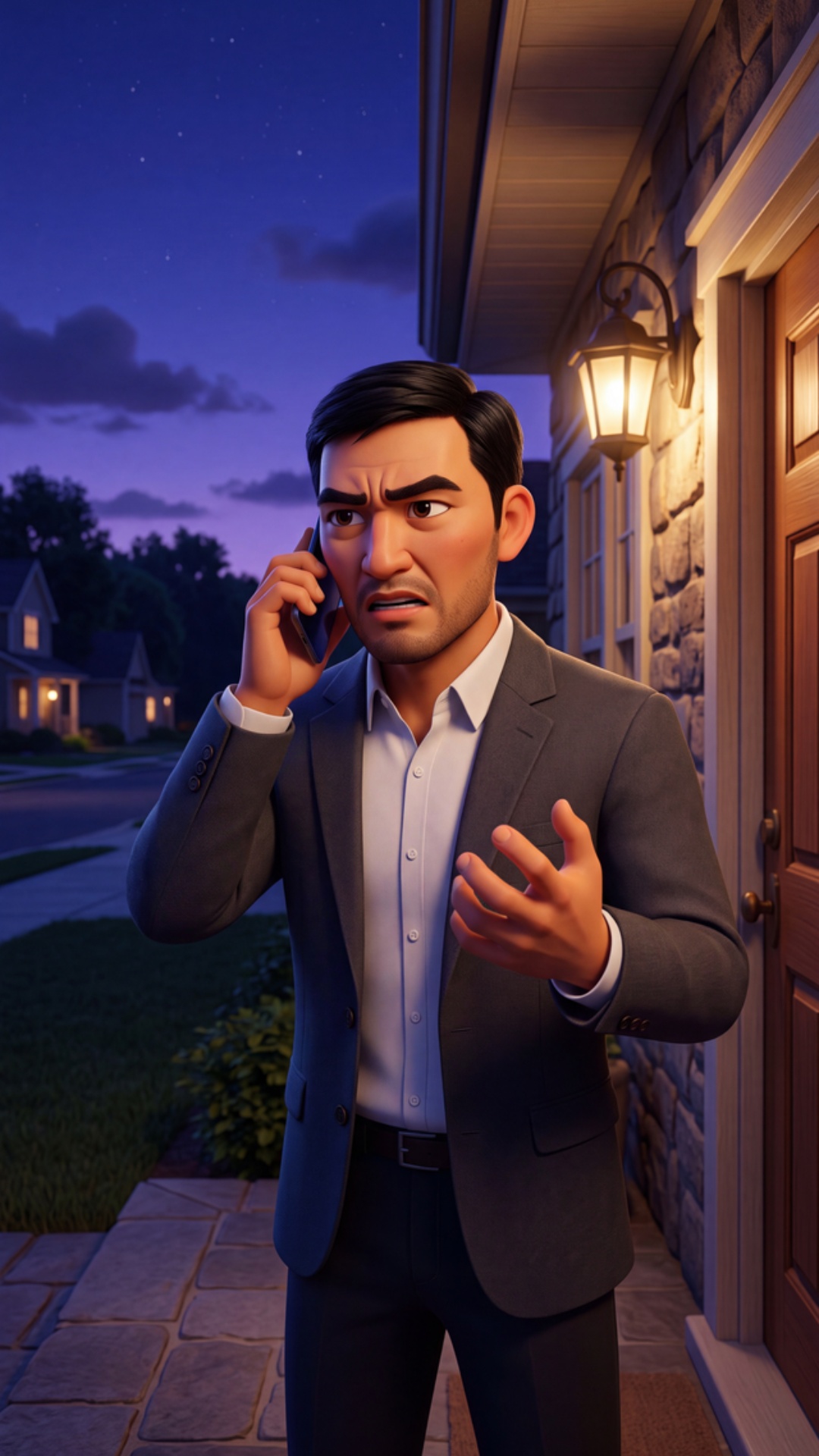 Vertical 9:16, Pixar-style 3D animation, 80% stylized 20% cinematic realism, vibrant saturated co...