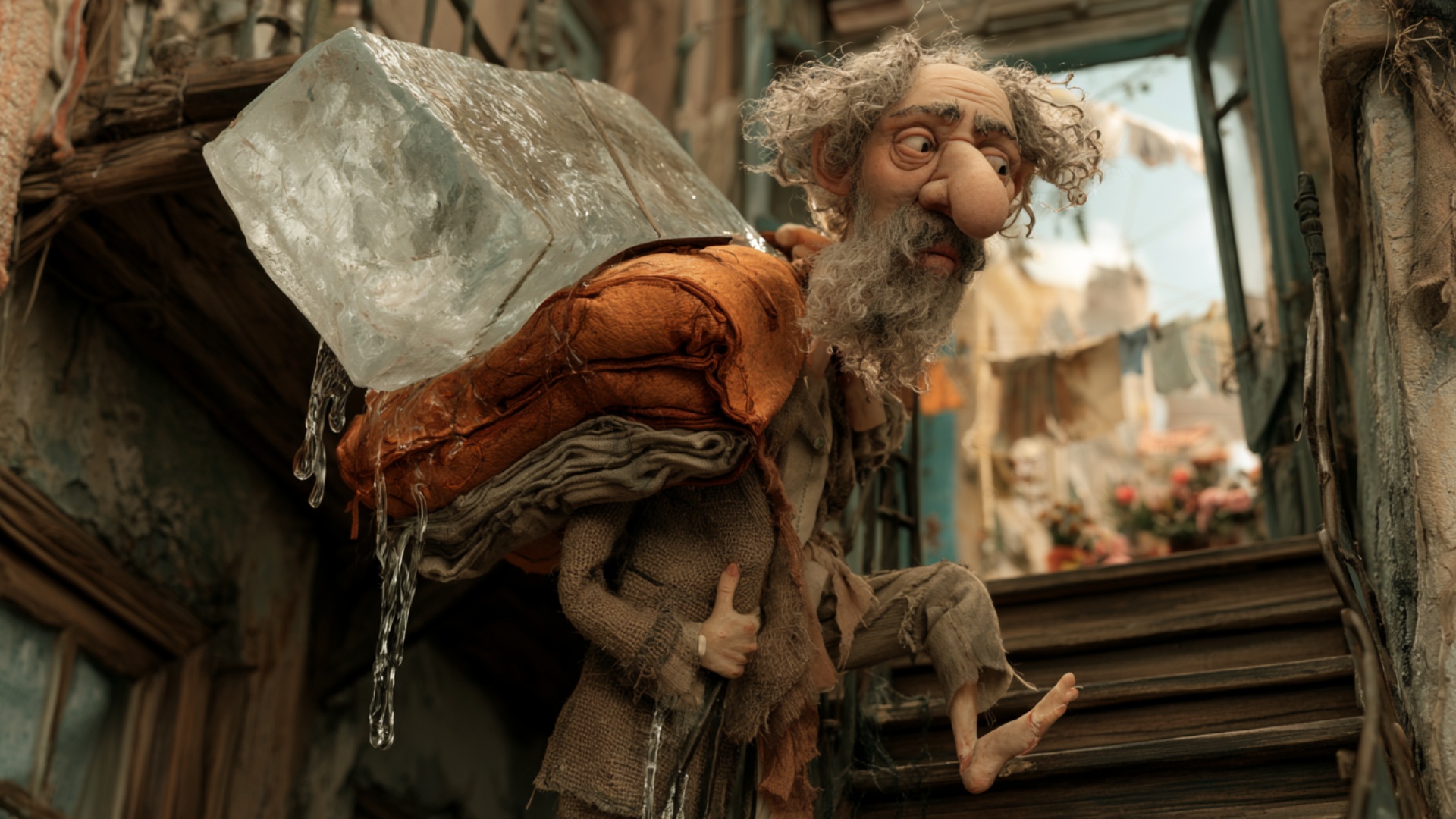 From his existing bent position, the iceman slowly shifts his weight forward and climbs exactly o...