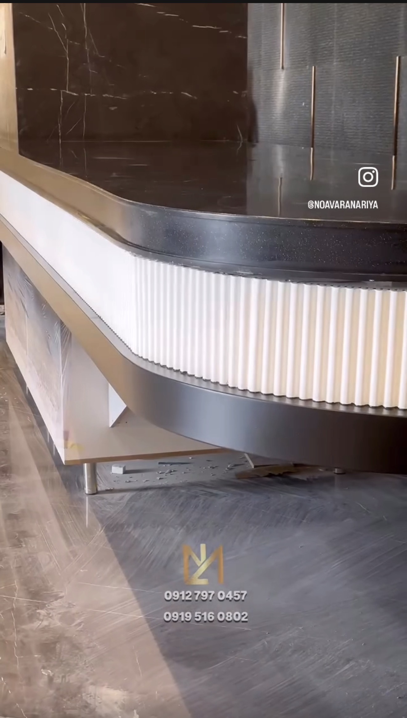 5-second ultra-premium cinematic commercial for a luxury Corian and Quartz brand.

Shot 1 (0-1.5s...