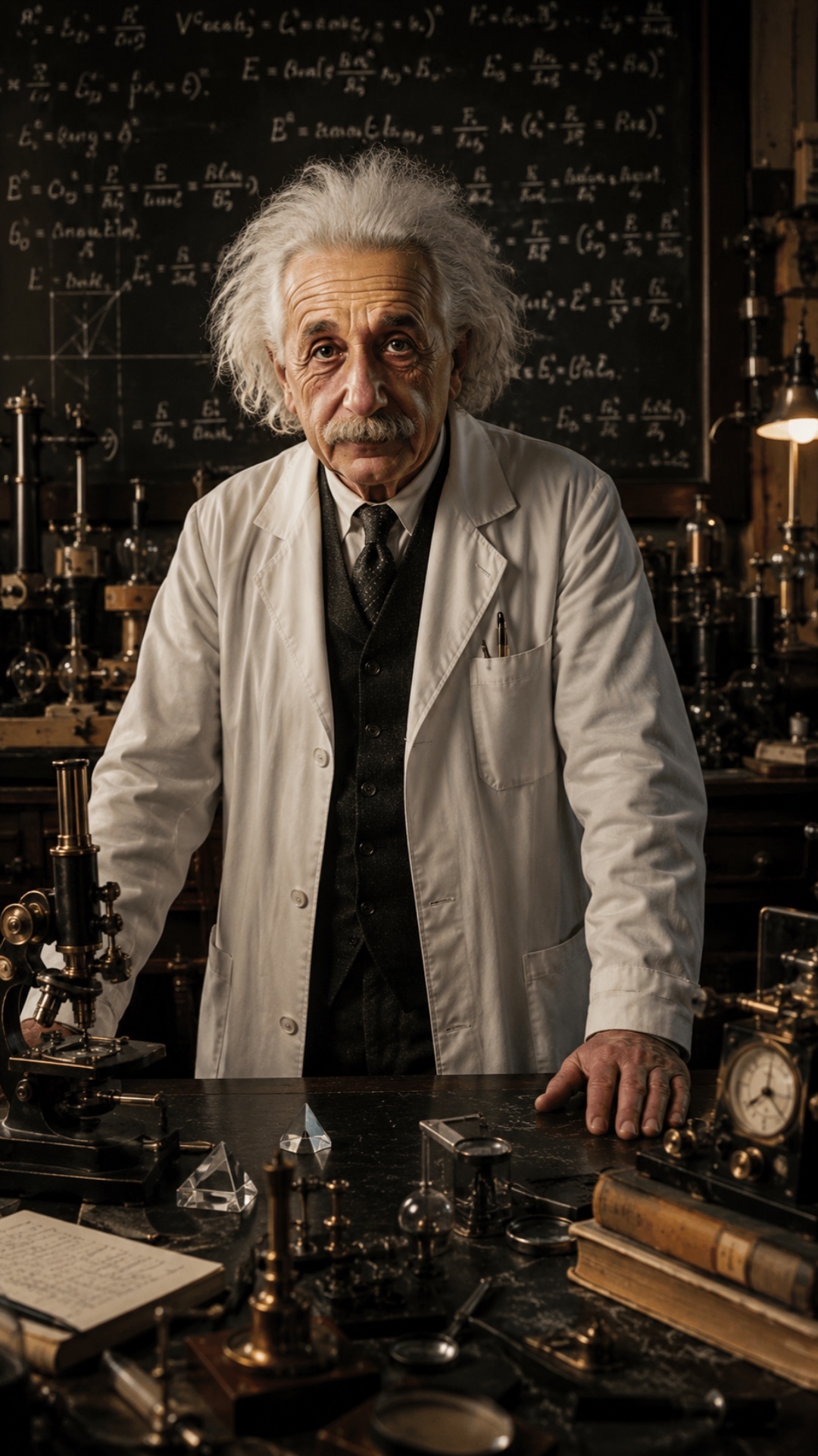 The scientist says exactly: “I’M A SCIENTIST. I DON’T BELIEVE IN MAGIC.”

He looks directly into ...