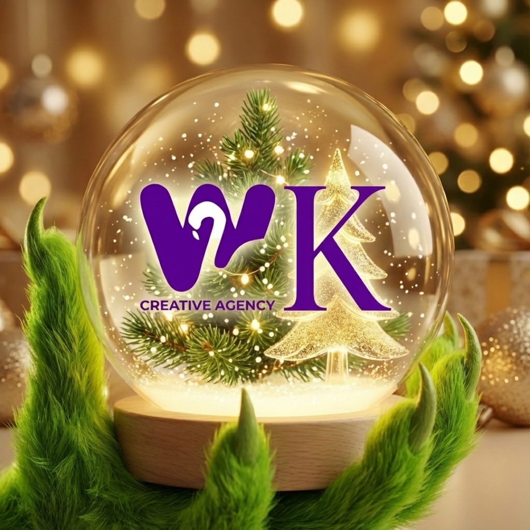 A cinematic animation of a glass snow globe on a Christmas tree. A green Grinch hand gently rotat...