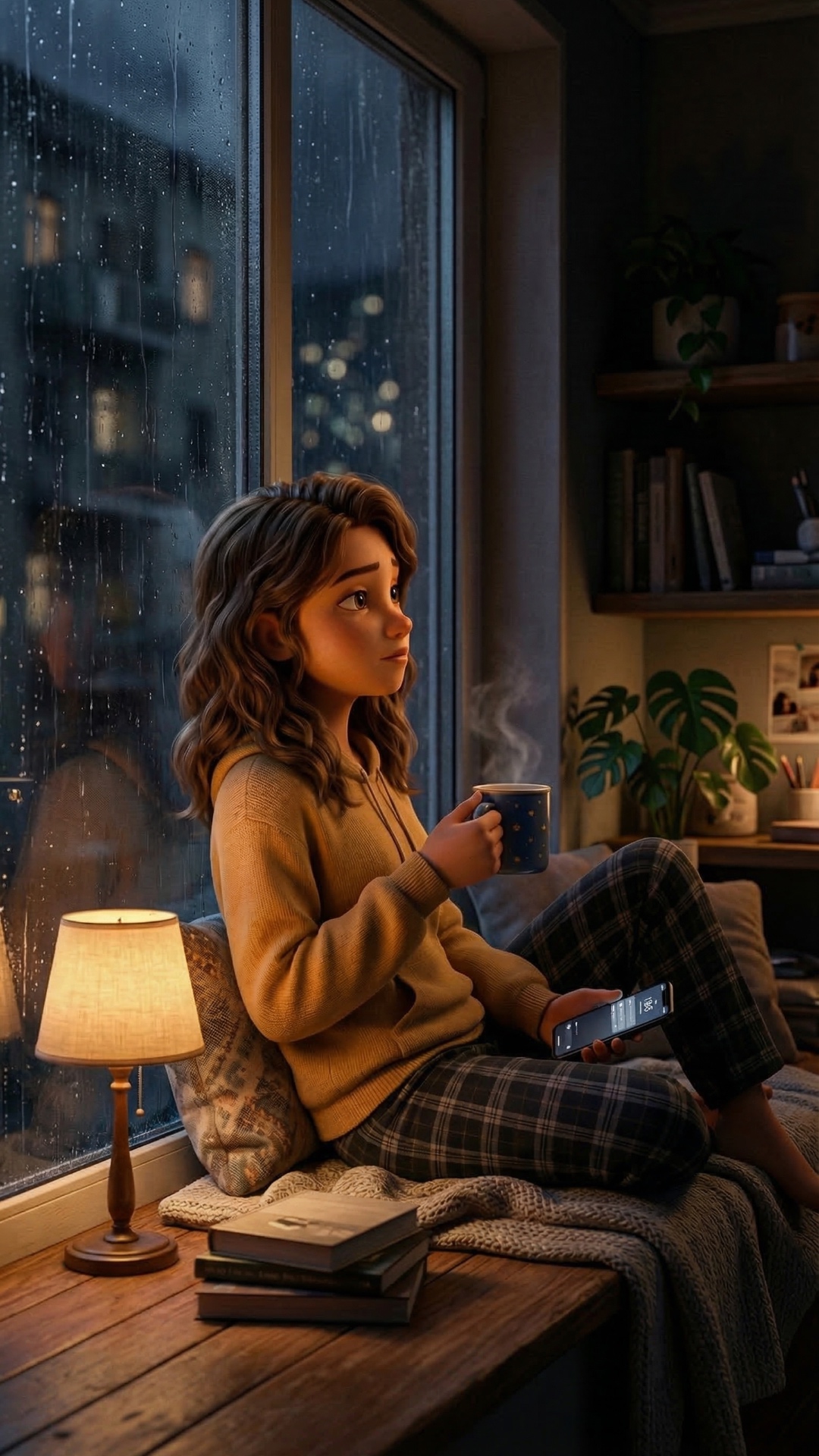 Сделай плавную cinematic transition between shot 1 and shot 2 of episode 1. Start with cozy warm ...